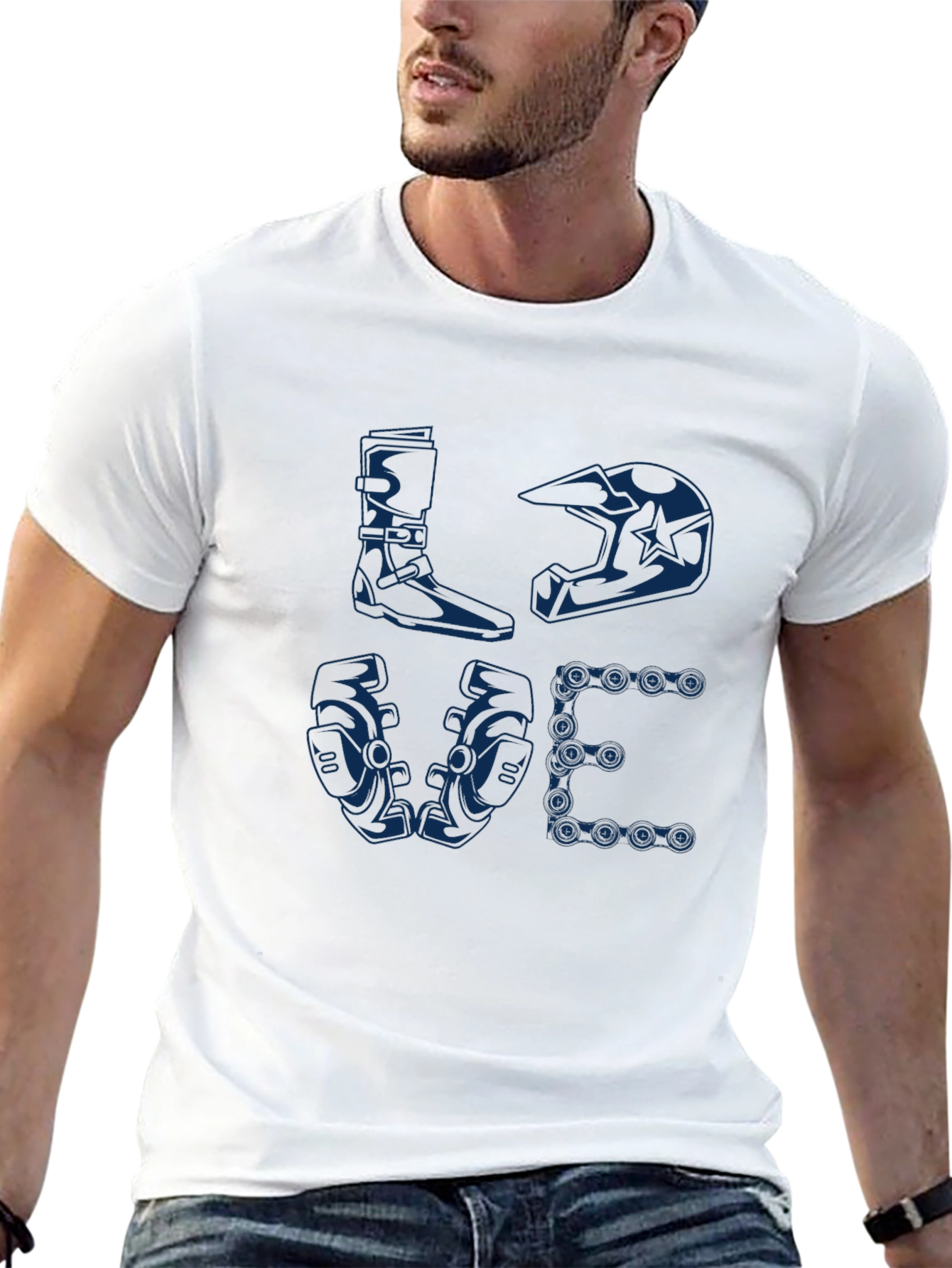 Love Motocross T-Shirt: Biker Gear Design