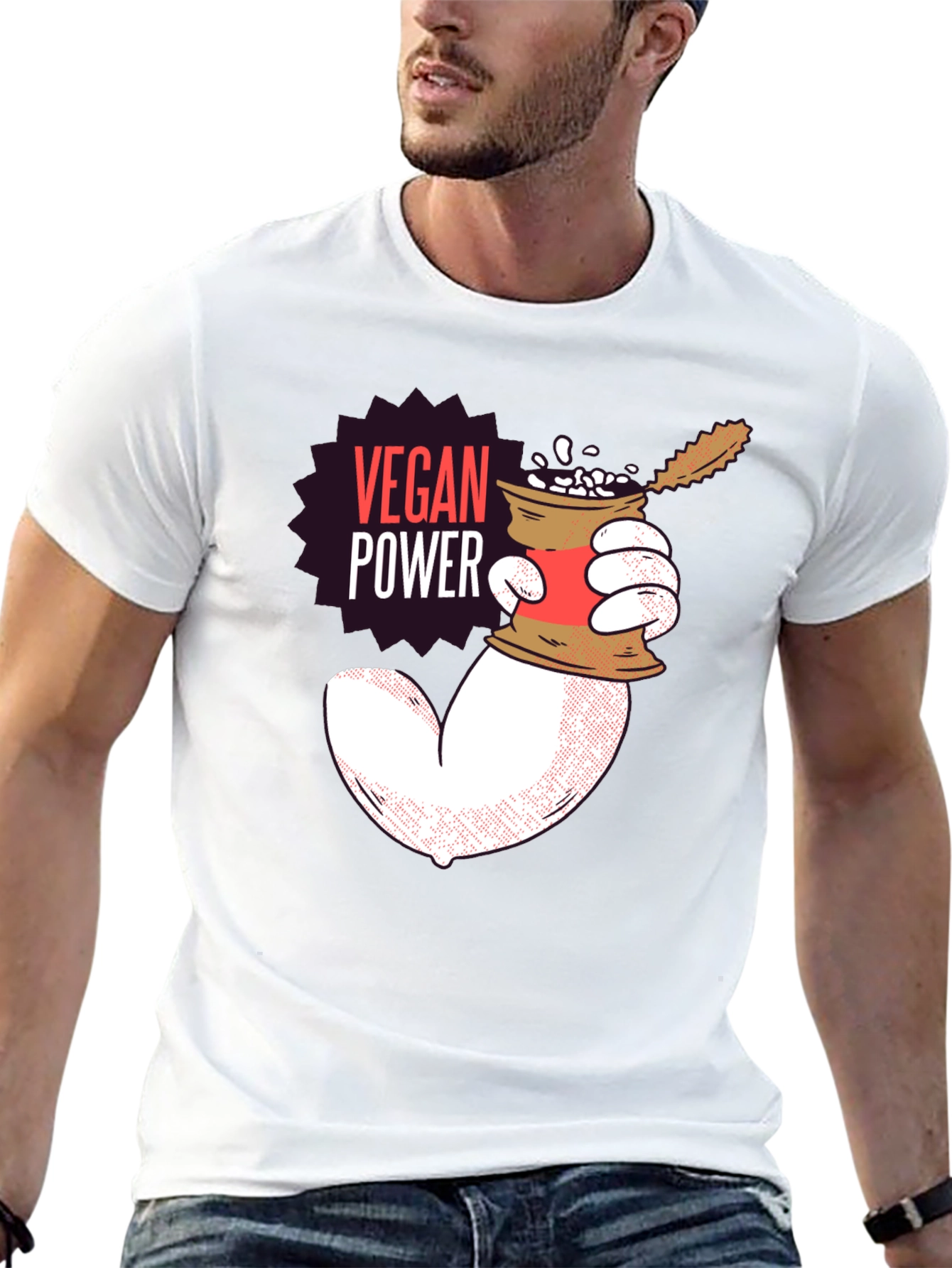 Vegan Power T-Shirt - Show Your Strength!