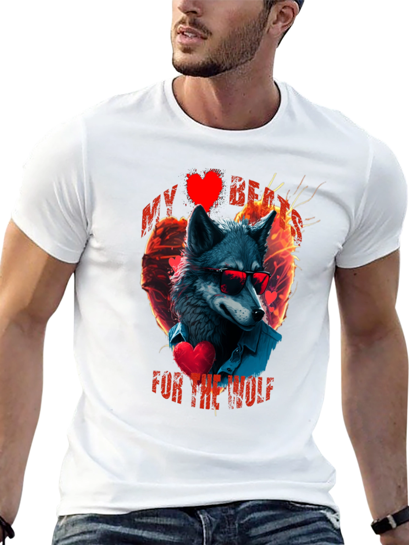 My Heart For The Wolf Graphic T-Shirt