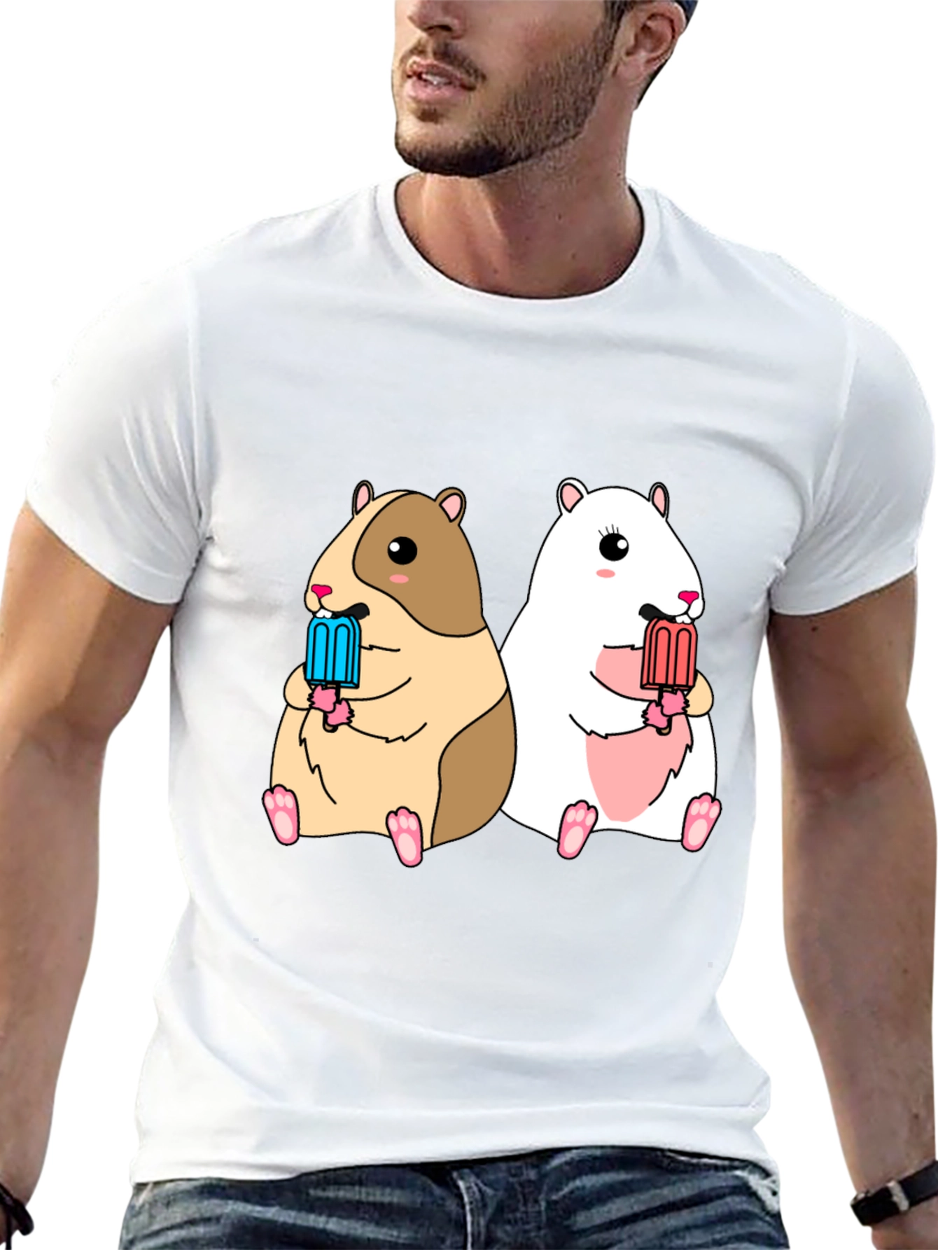 Hamster Popsicle Graphic Tee - Cute Summer Shirt