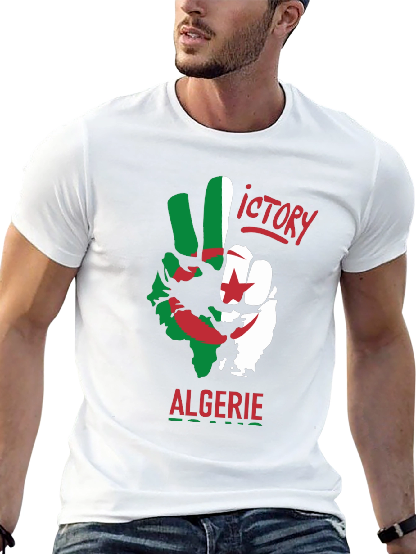 Algeria Victory T-Shirt - Black Cotton Tee