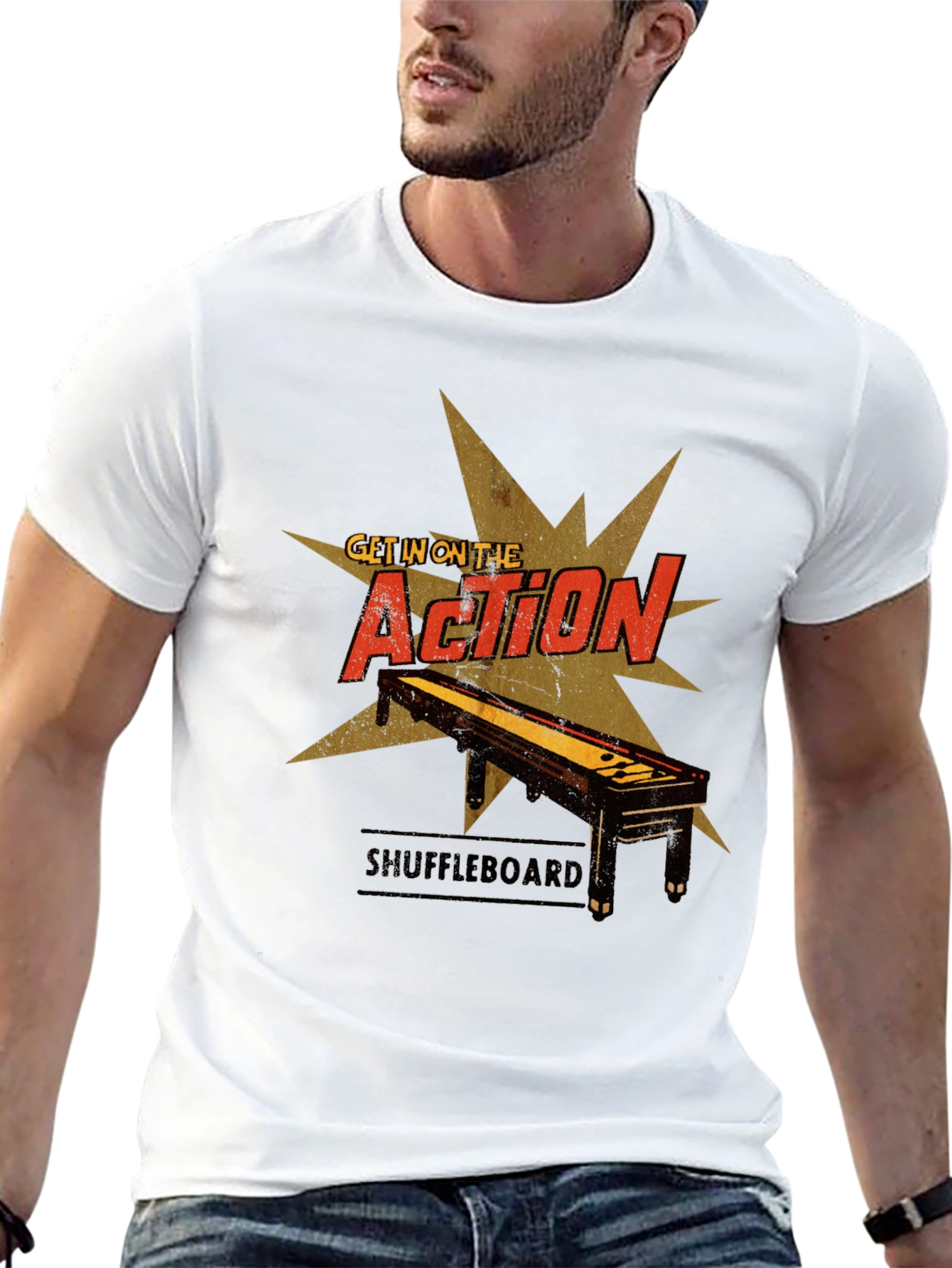 Shuffleboard Action T-Shirt