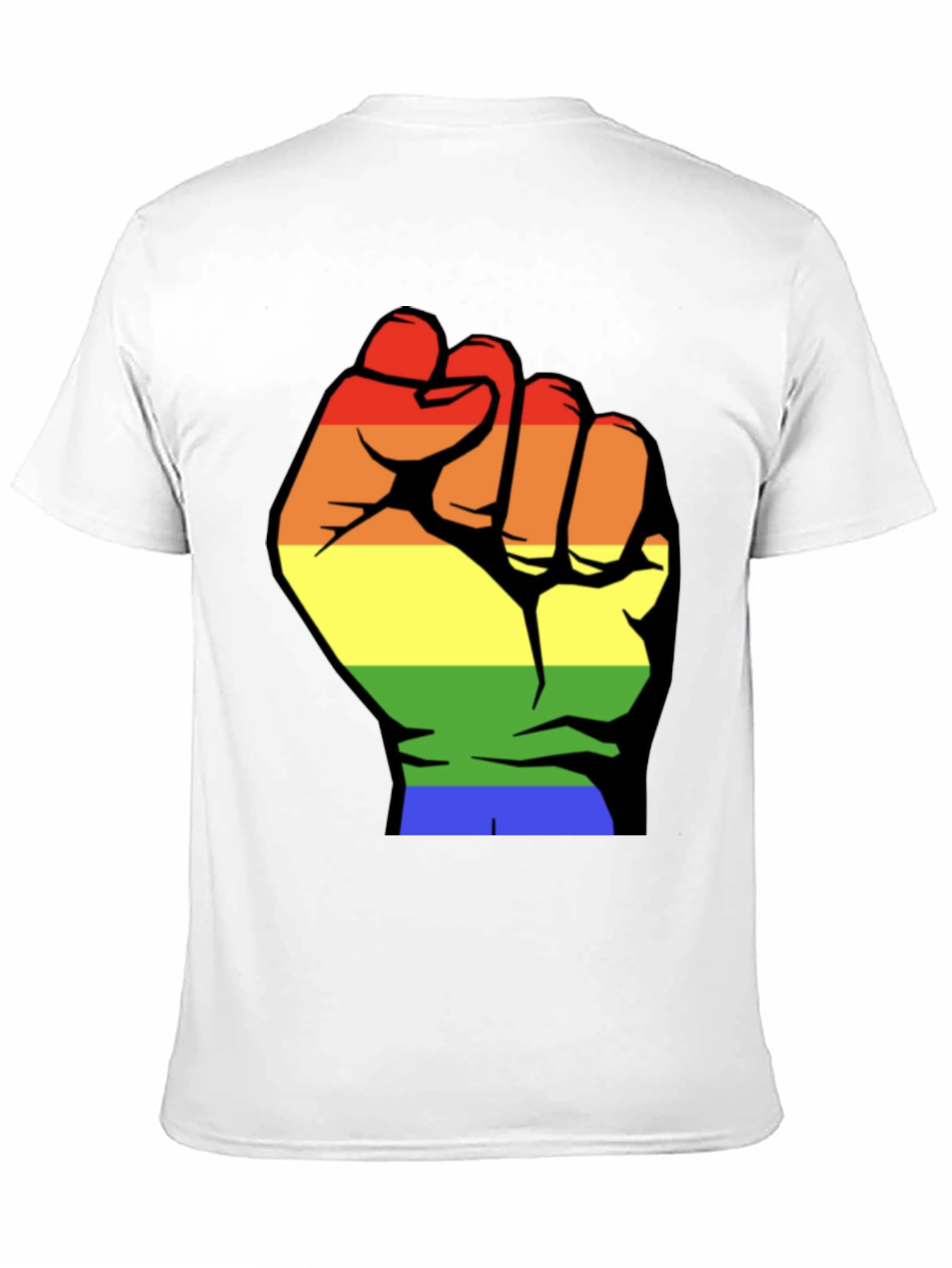 Pride Fist Tee - Rainbow Power T-Shirt