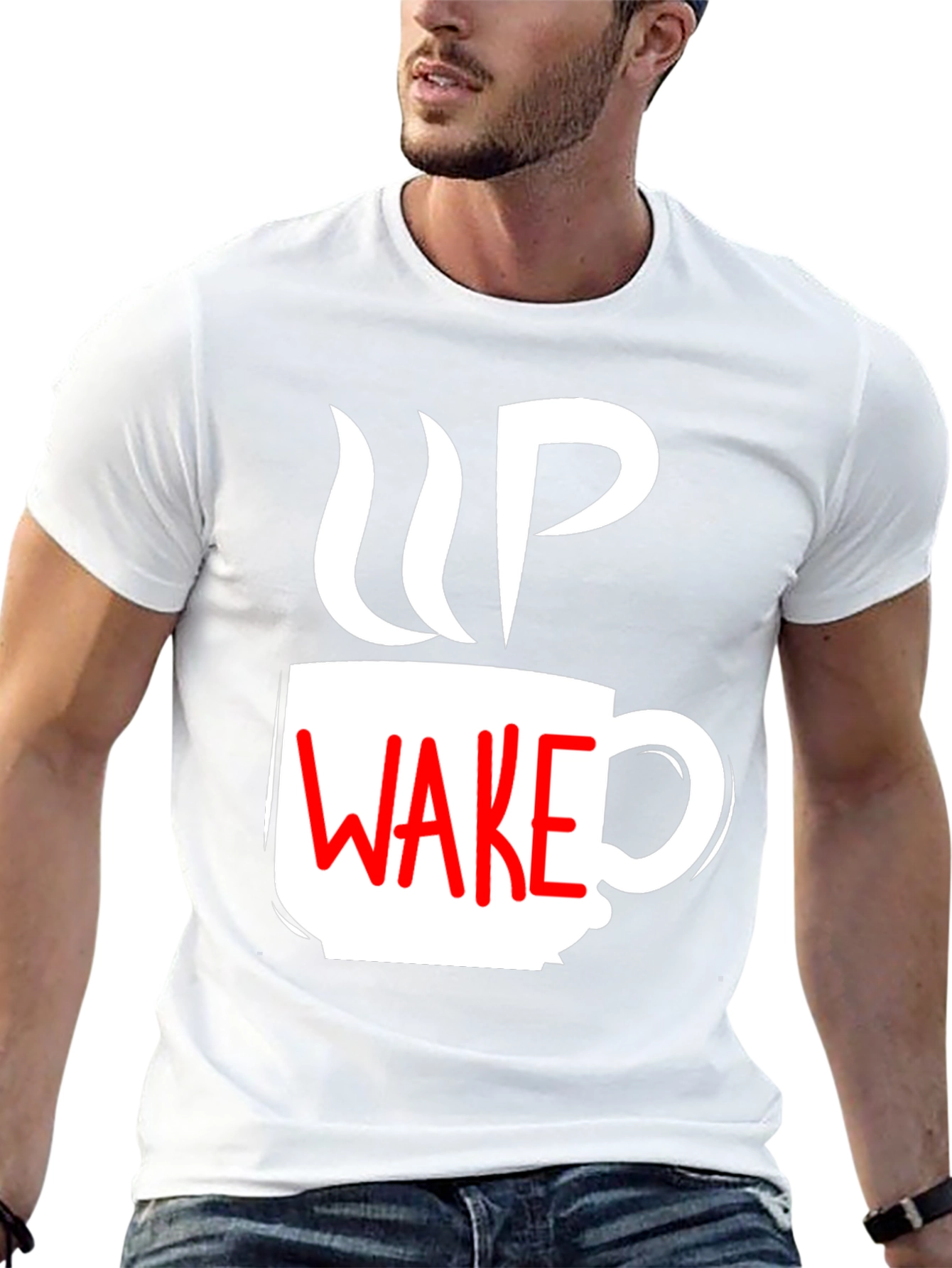 Wake Up Coffee Graphic Tee - Black