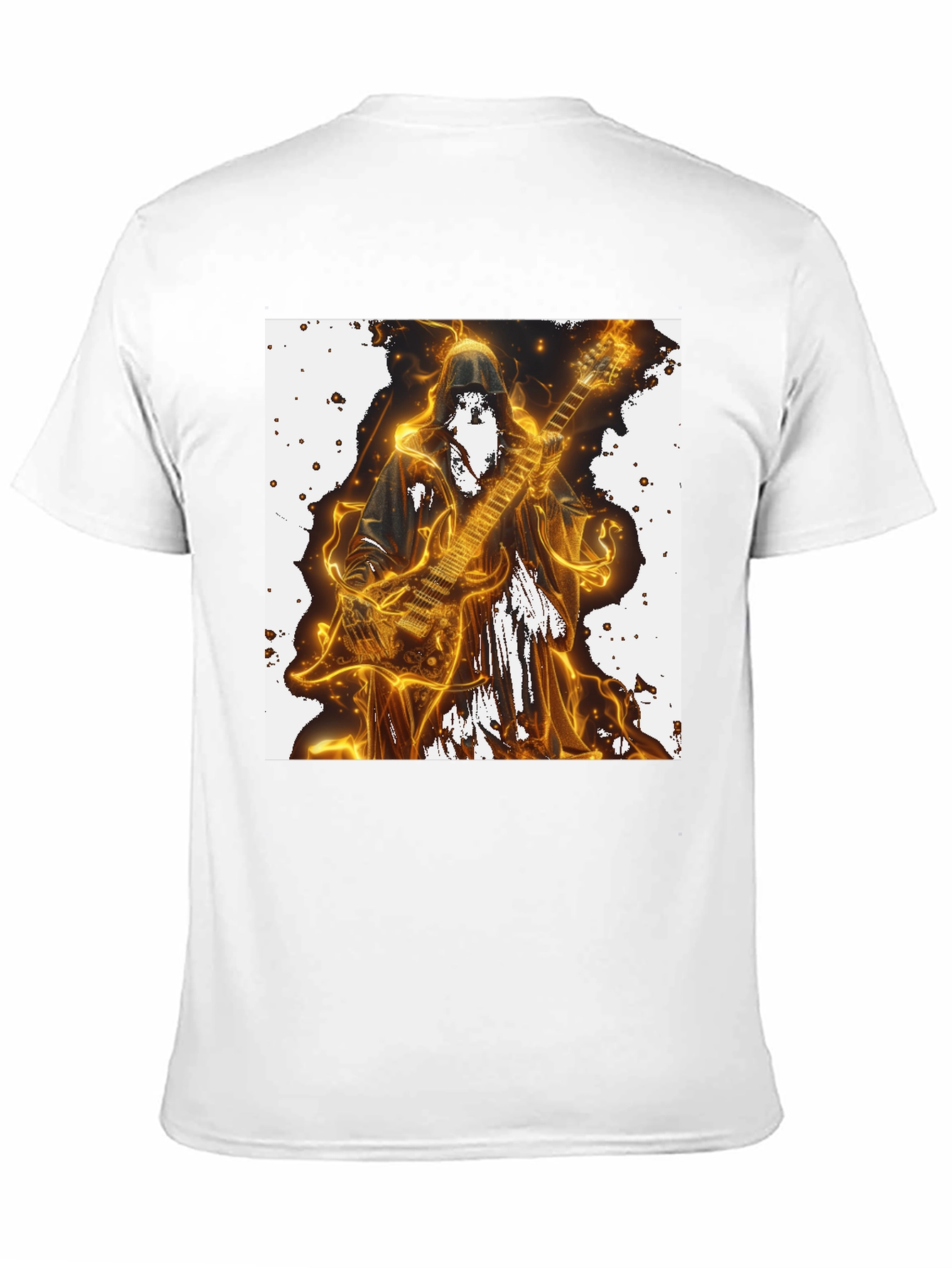 Grim Reaper Guitarist Graphic Tee - Black