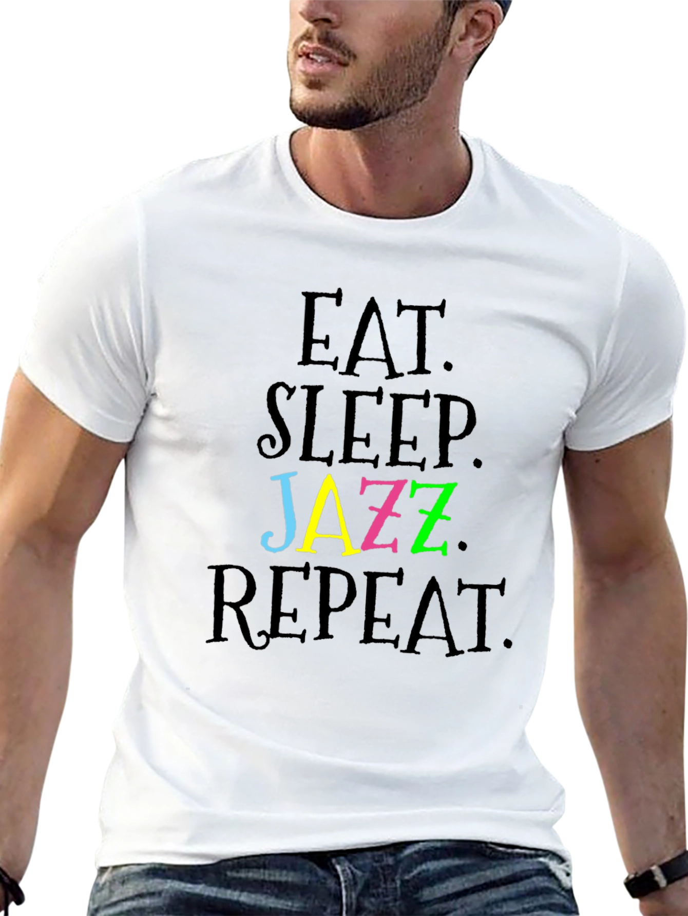 Eat Sleep Jazz Repeat T-Shirt - Stylish & Fun