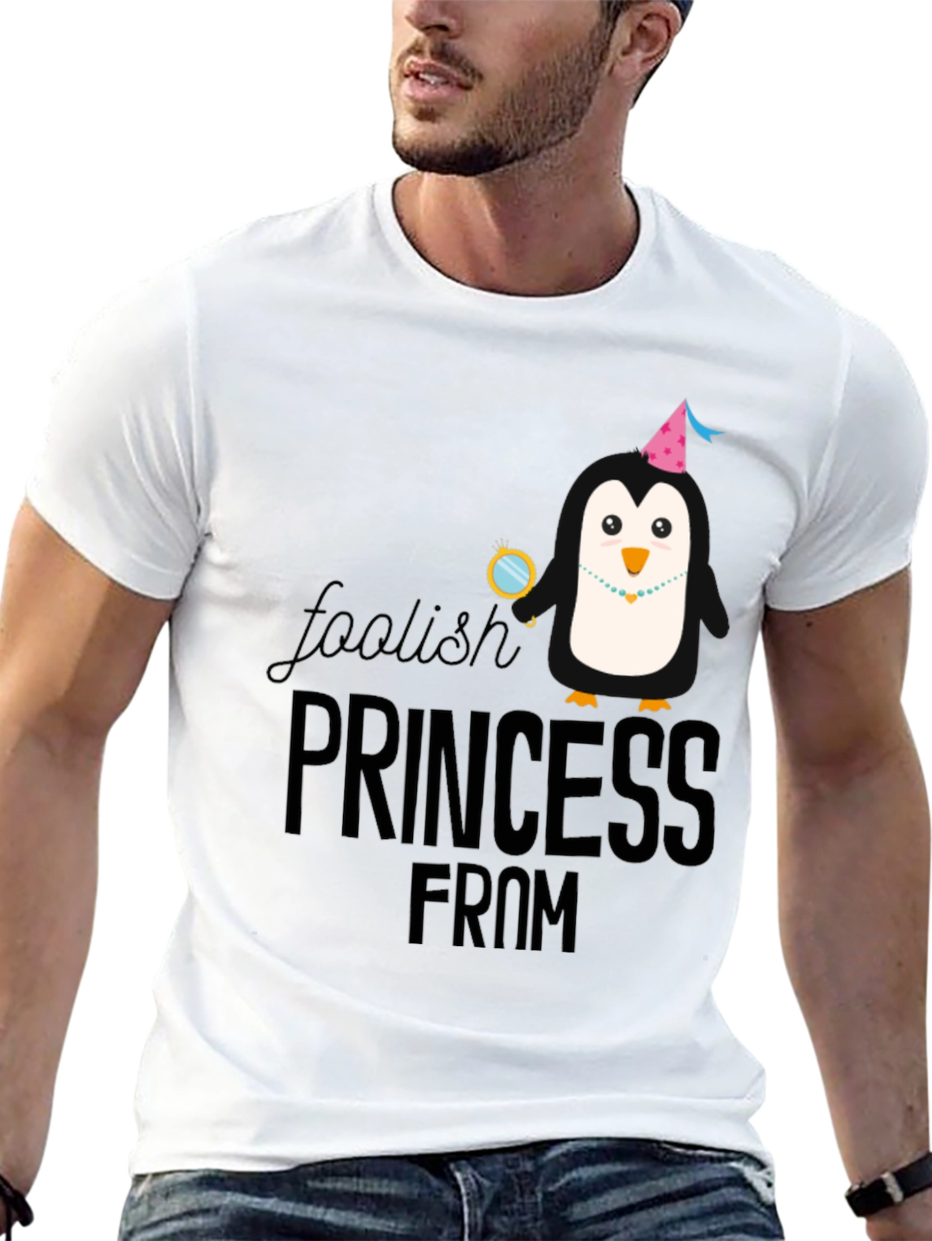 Penguin Princess Black T-Shirt