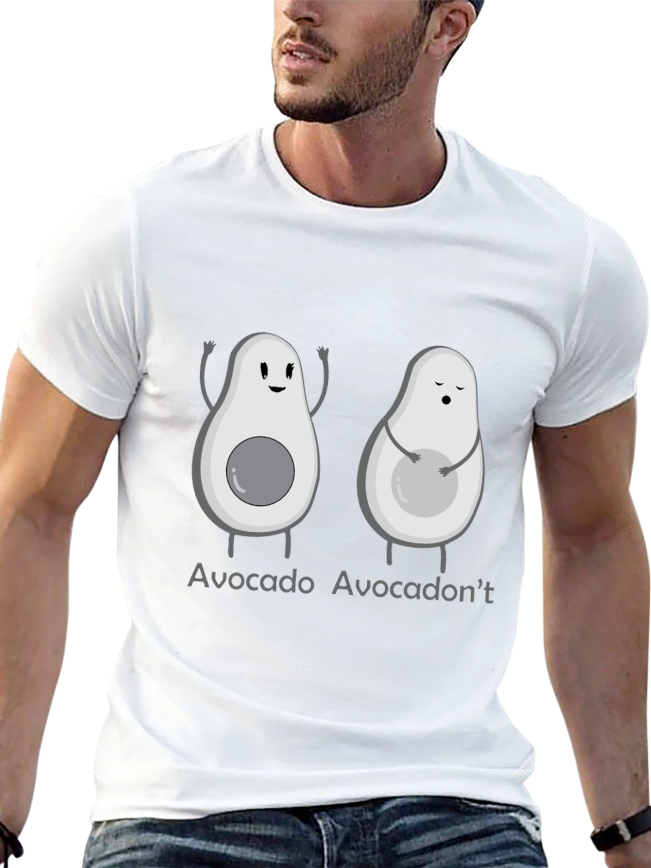 Avocado-Themed Graphic Tee