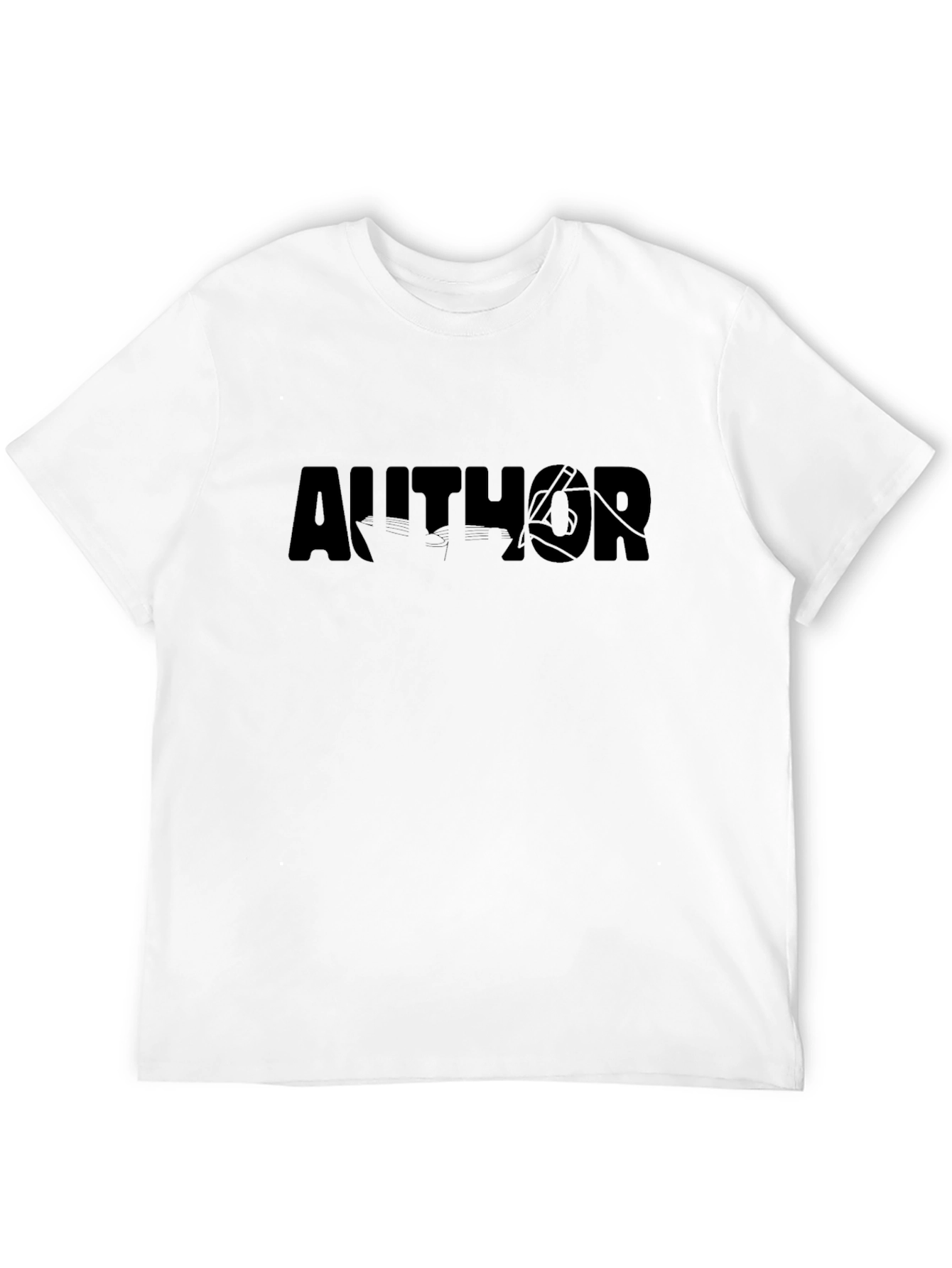 Author Black T-Shirt - Sleek Graphic Tee