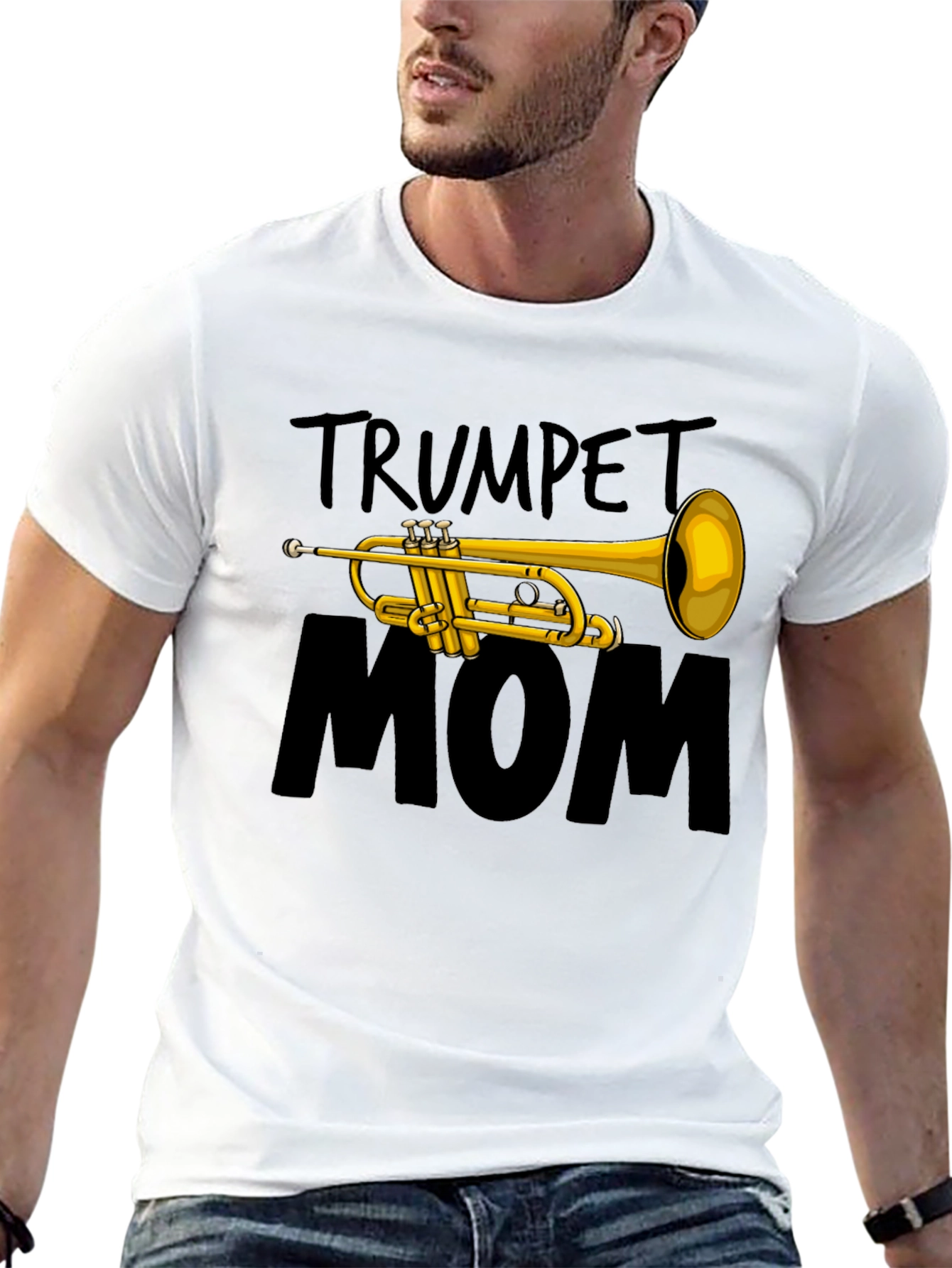 Trumpet Mom Graphic Tee - Music Lovers Shirt