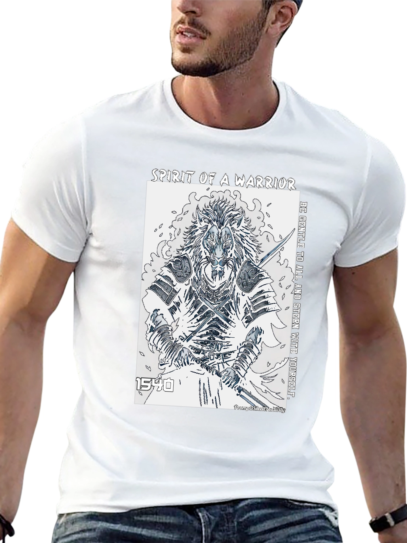 Spirit of a Warrior Graphic Tee - Black