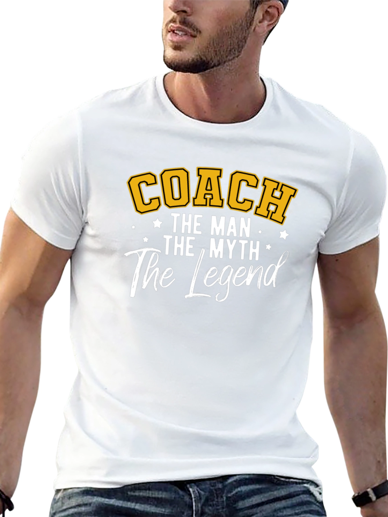 Coach The Man The Myth The Legend Graphic Tee