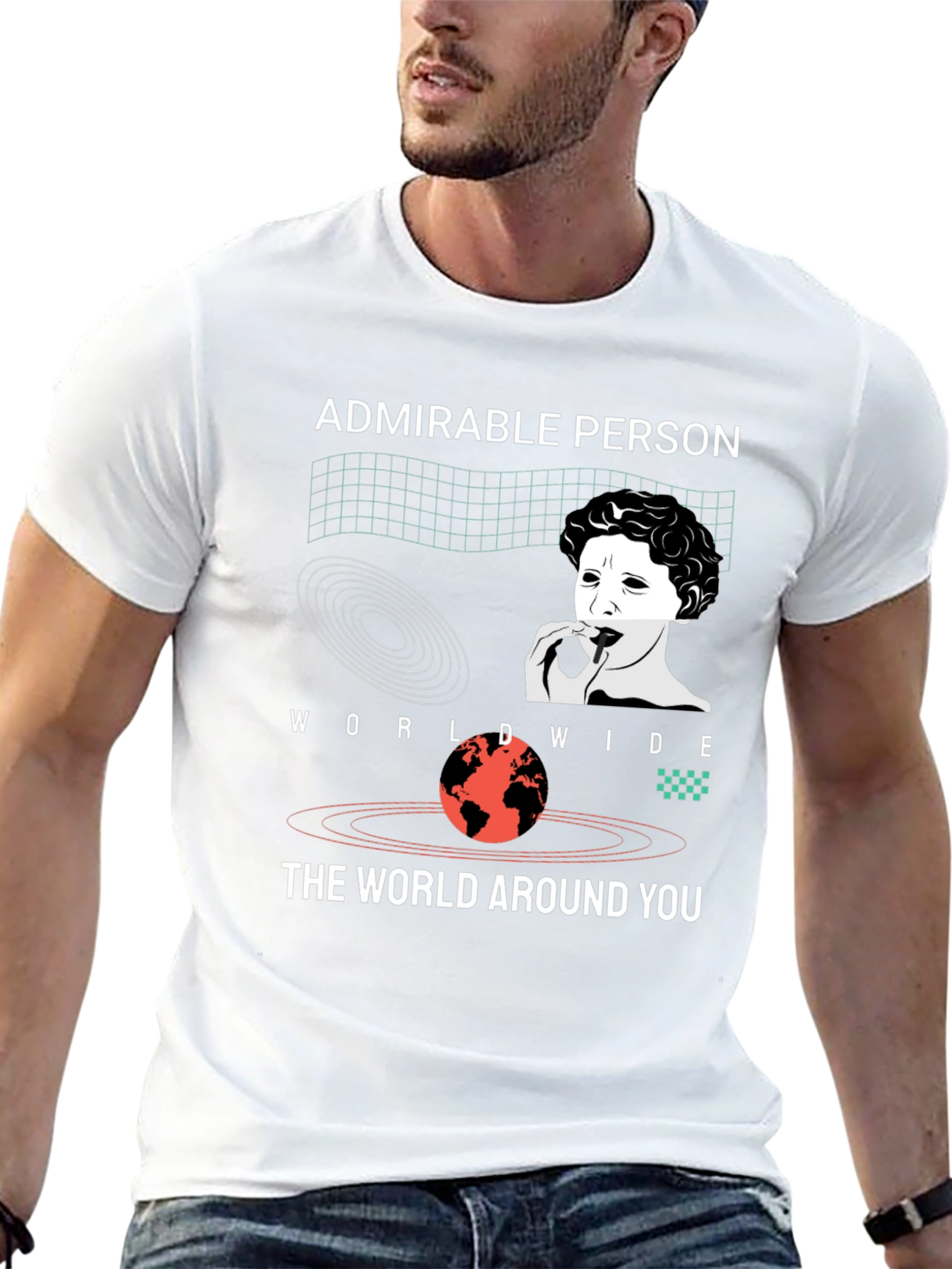 Admirable Person Graphic Tee - Black Unisex