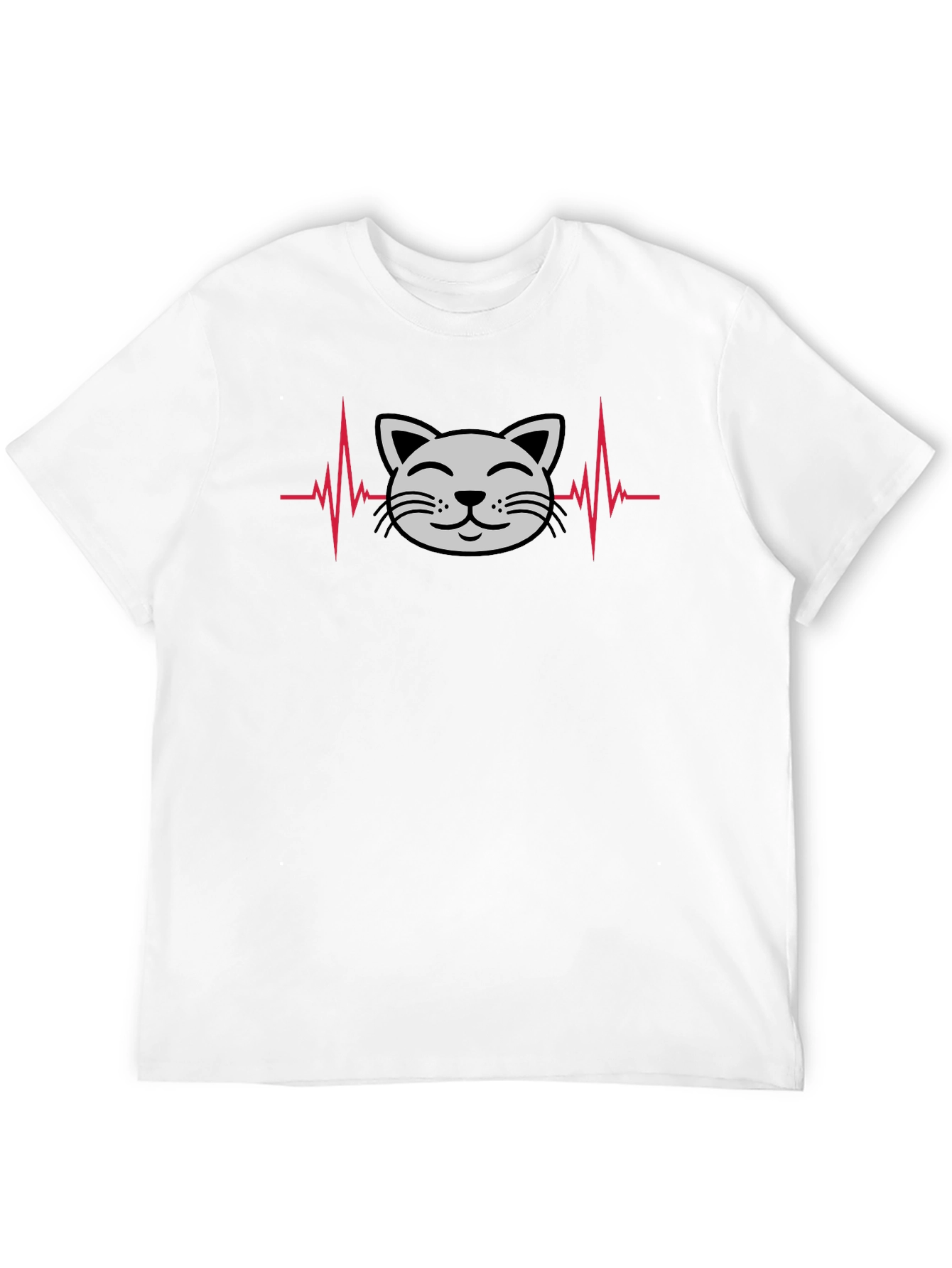 Cat Lover Heartbeat T-Shirt
