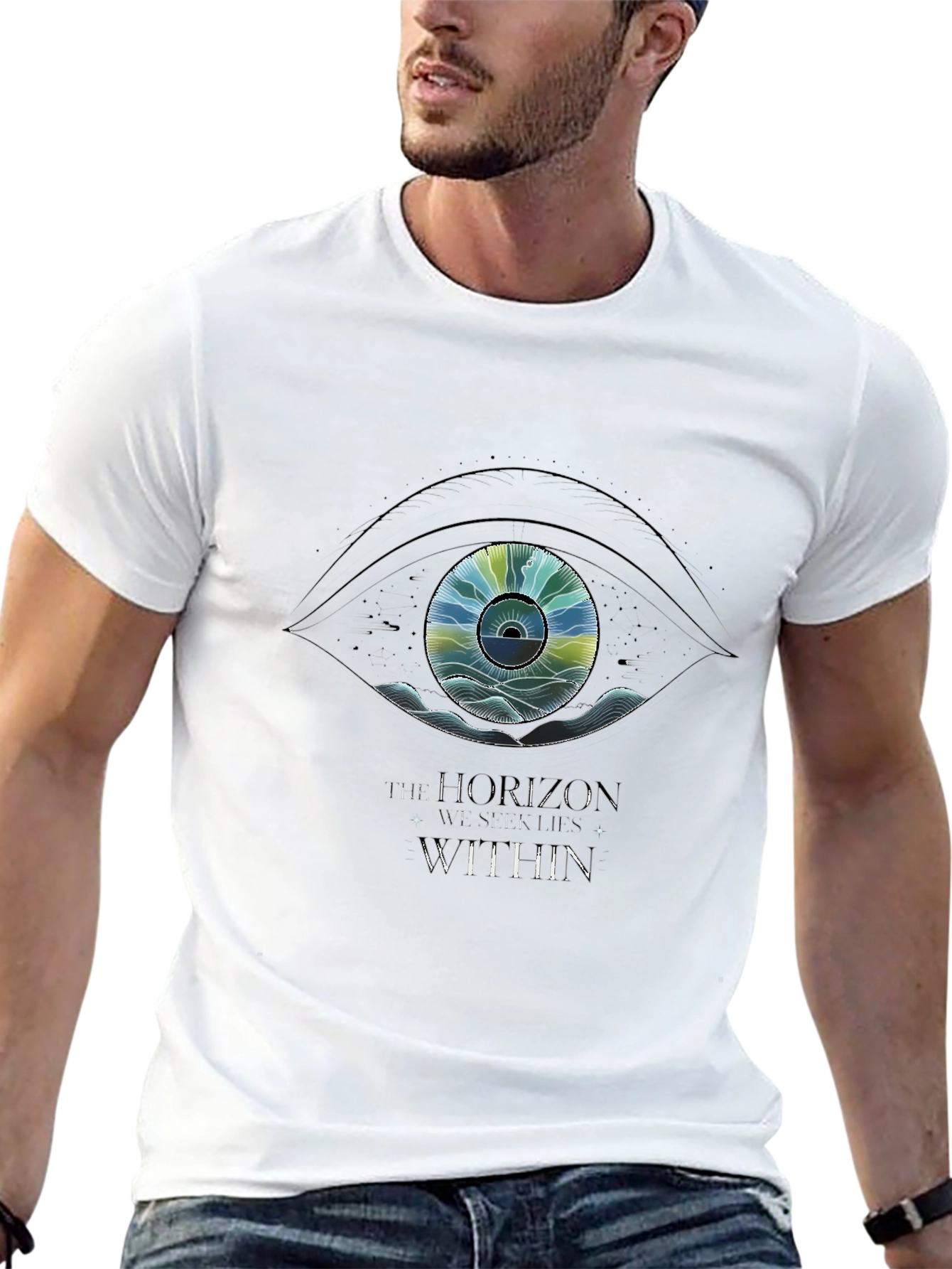 Eye Graphic Black T-Shirt - Horizons Within