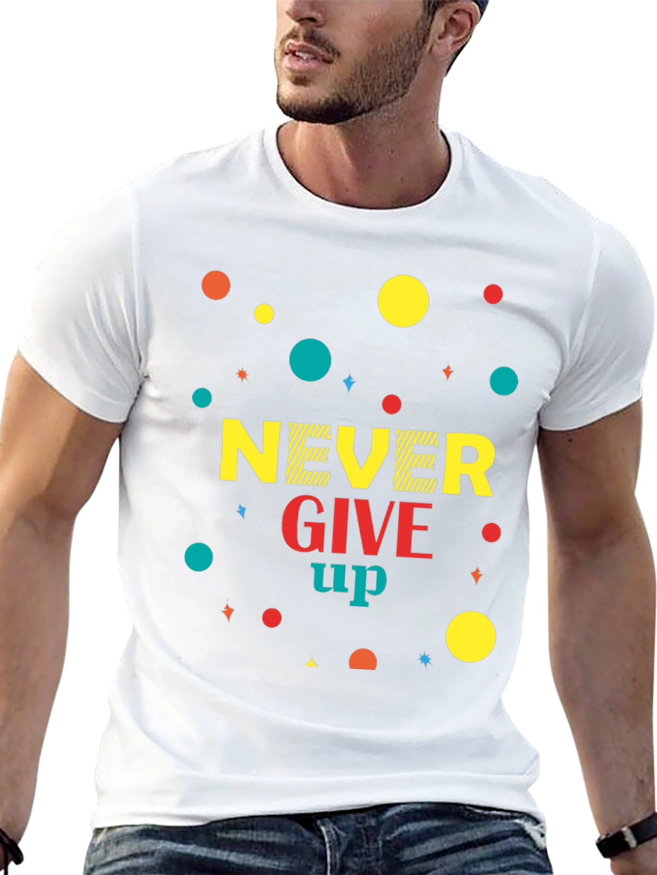 Never Give Up Graphic T-Shirt