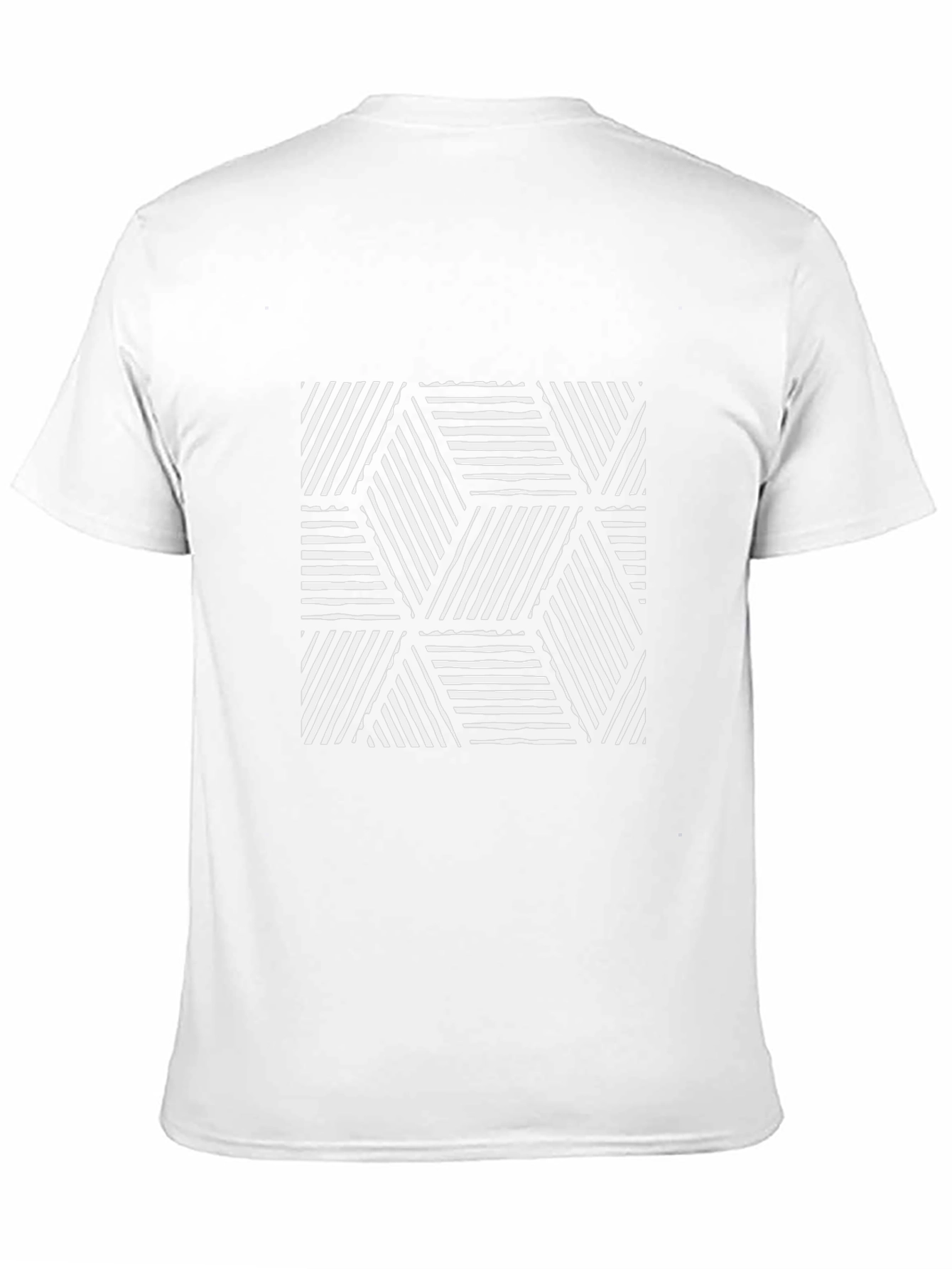 Stripped Pattern Tee | Modern Geometric Design