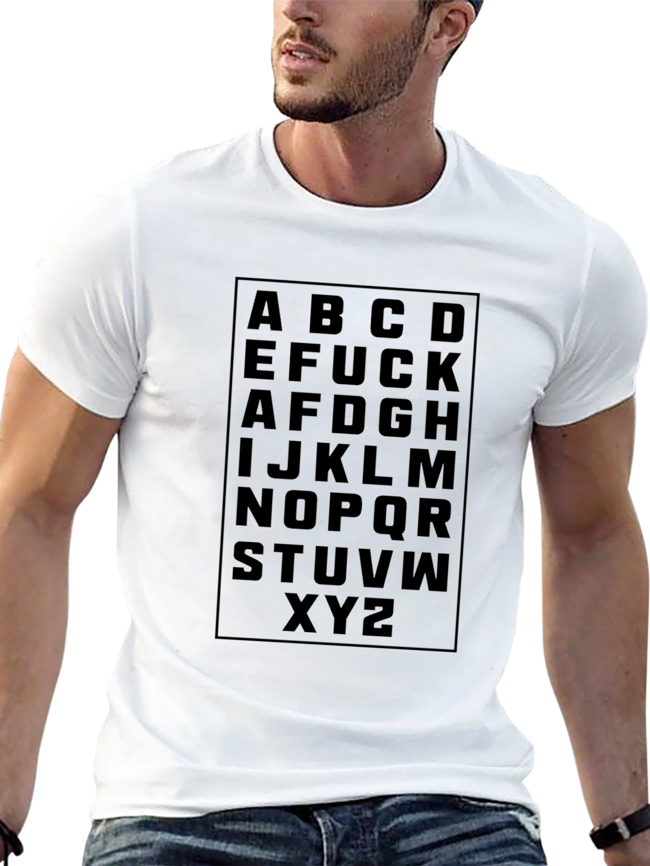 Alphabet Novelty Graphic T-Shirt