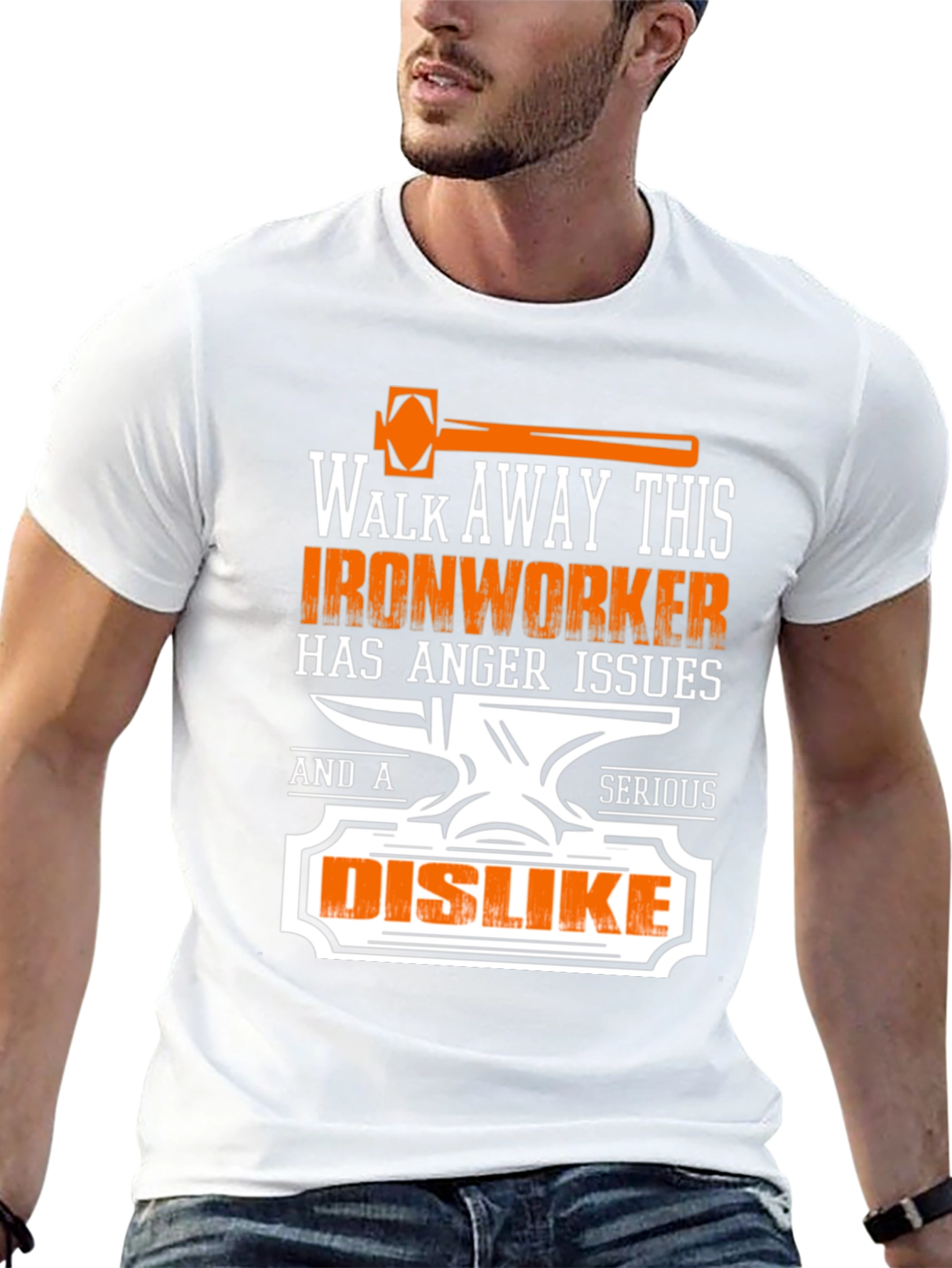 Ironworker Anger Issues Graphic Tee - Black