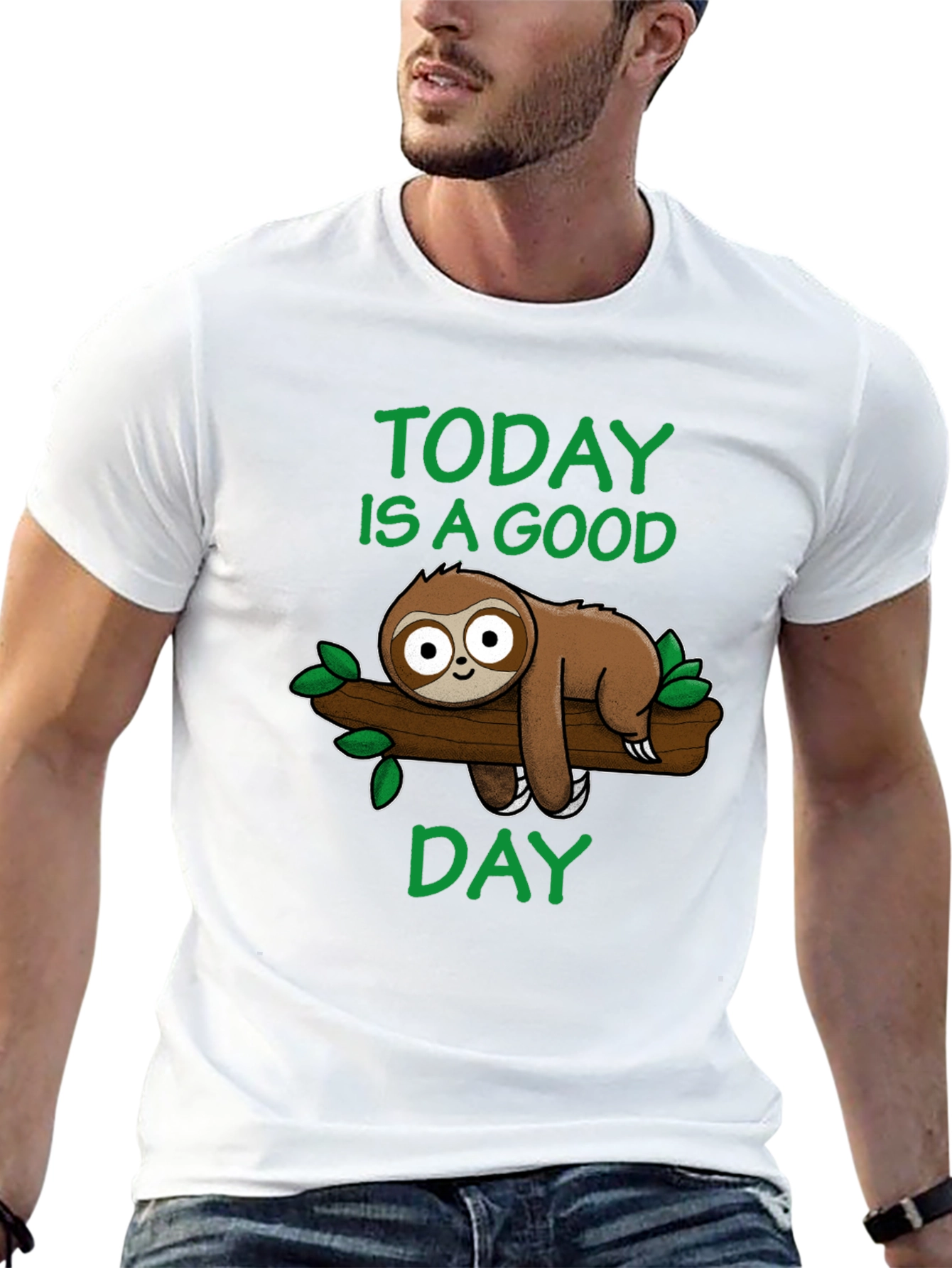 Today is a Good Day Sloth Graphic Tee