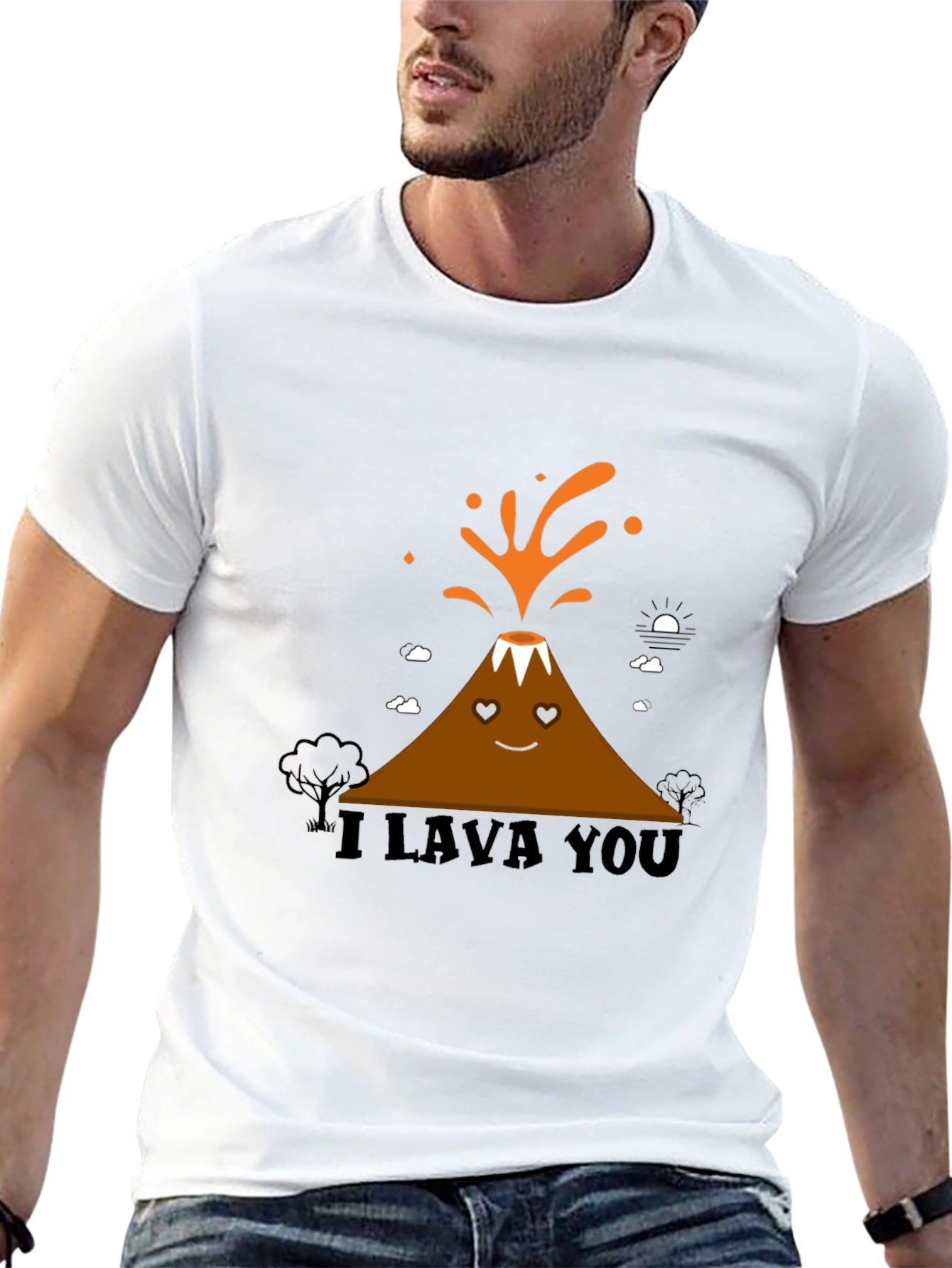I Lava You Graphic Tee - Mens Black T-Shirt