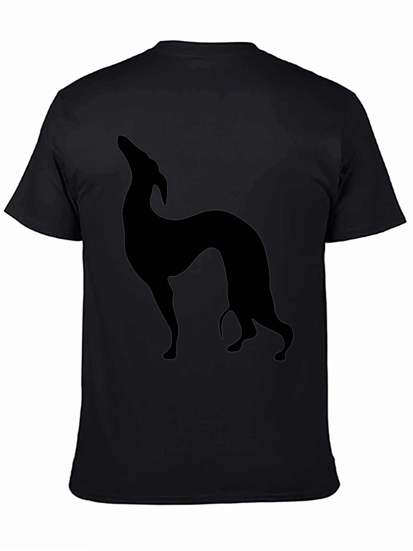 Black Greyhound Silhouette T-Shirt