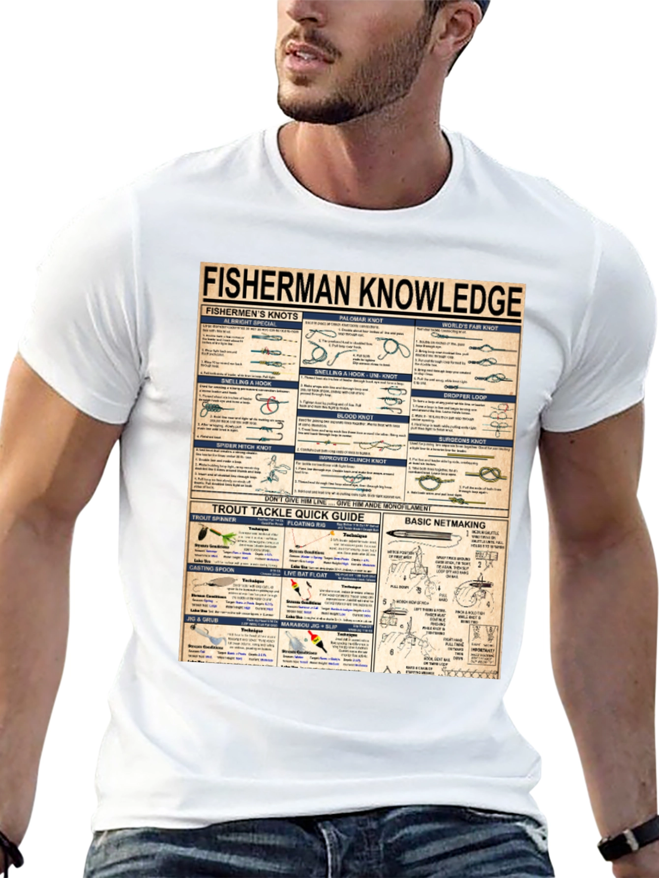 Fisherman Knowledge Graphic T-Shirt