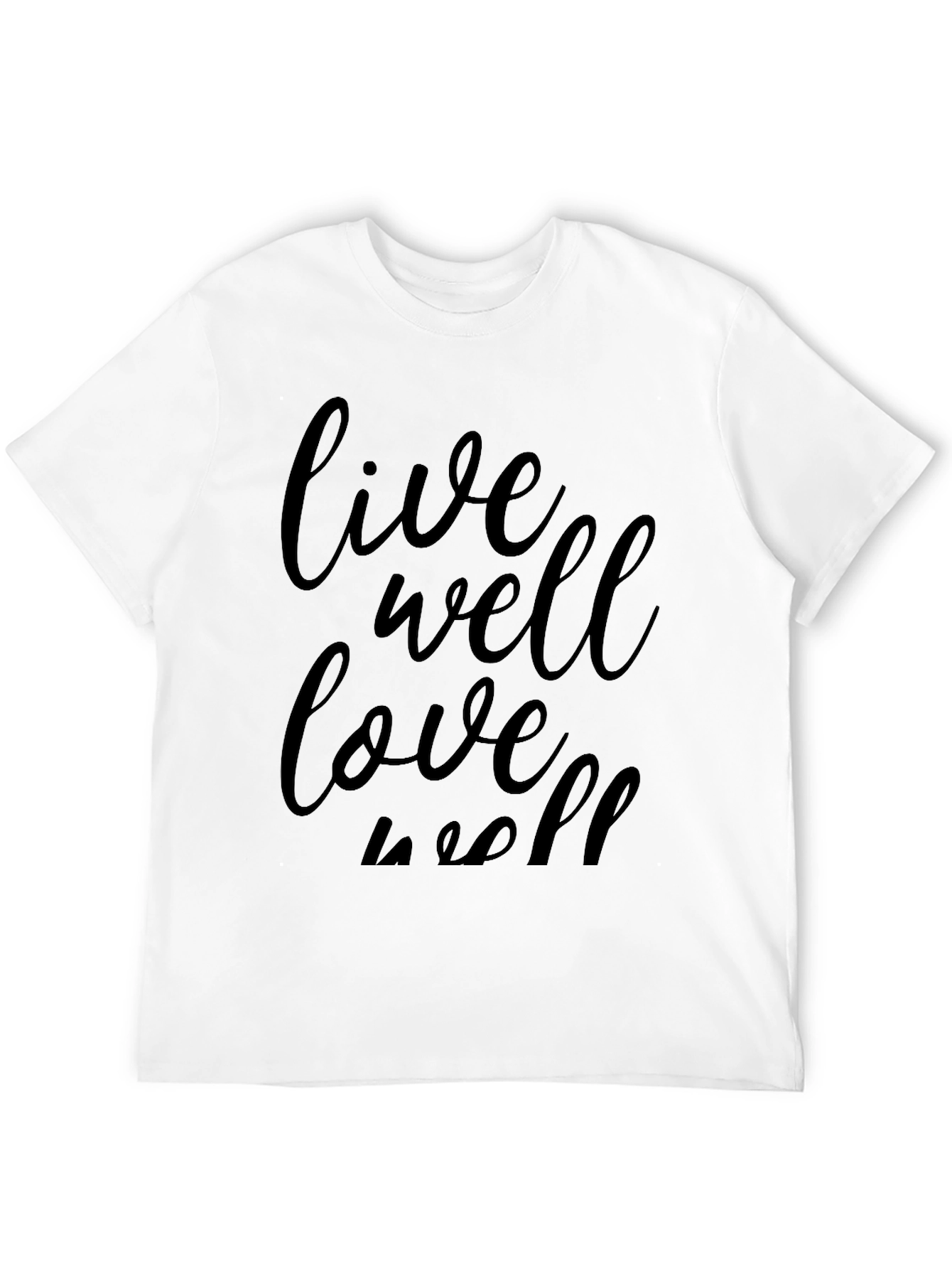 Live Well Love Well Black Graphic Tee