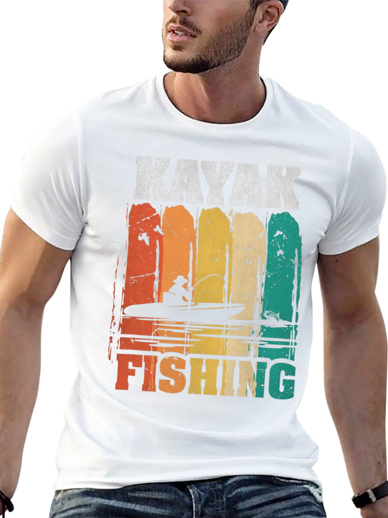 Kayak Fishing Graphic T-Shirt