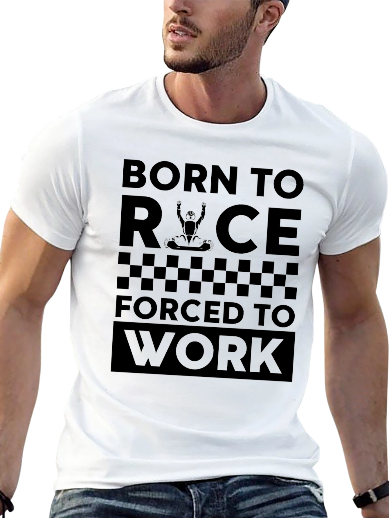 Born to Race T-Shirt - Black Graphic Tee