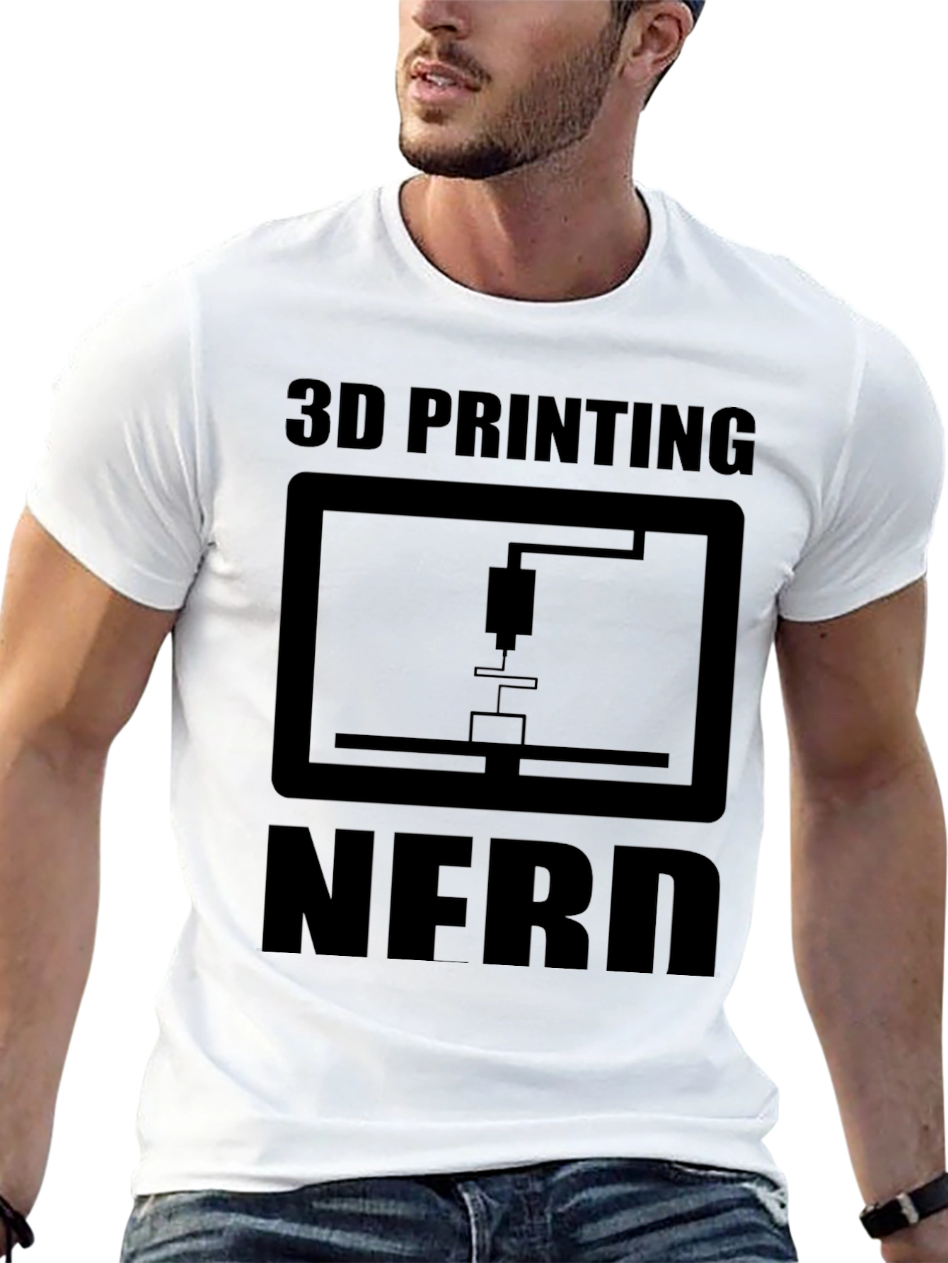 3D Printing Nerd Black T-Shirt