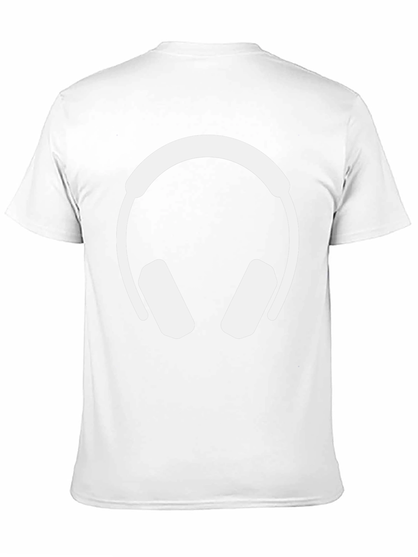 Cool Headphones Graphic Tee - Black Cotton T-Shirt