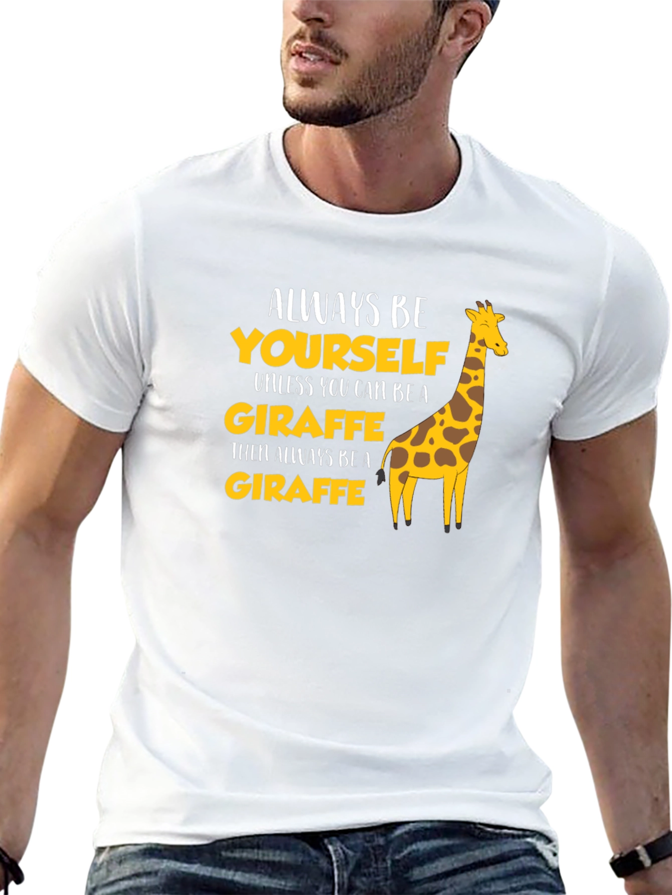 Be a Giraffe T-Shirt Funny Novelty Tee