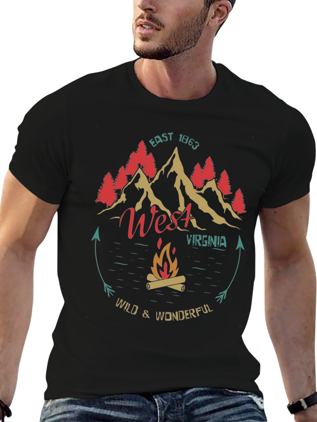 West Virginia Wild & Wonderful Graphic T-Shirt