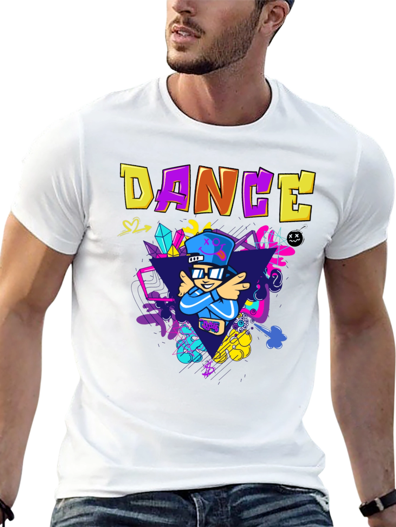 Dance Graphic Black T-Shirt