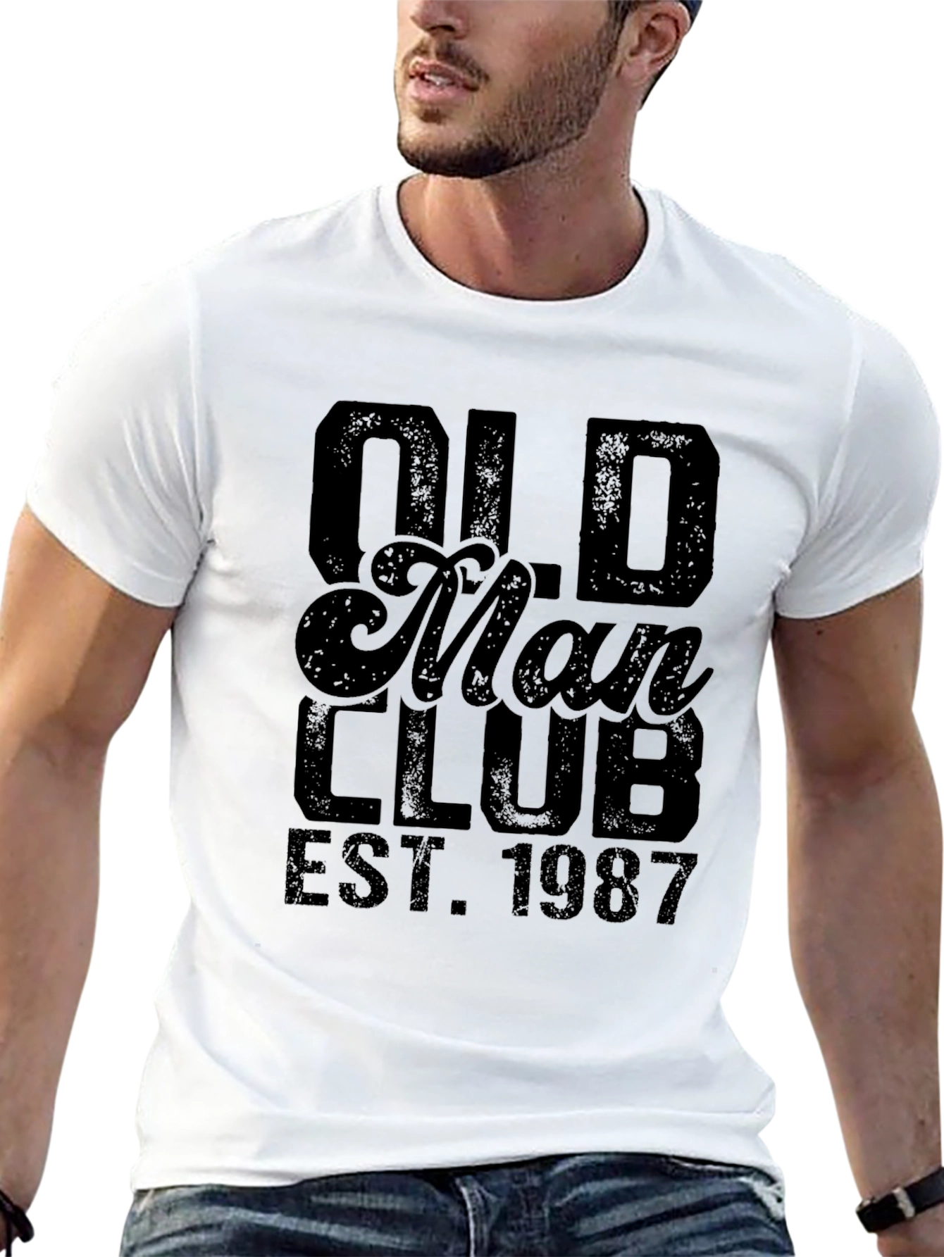 Old Man Club EST. 1987 Black T-Shirt
