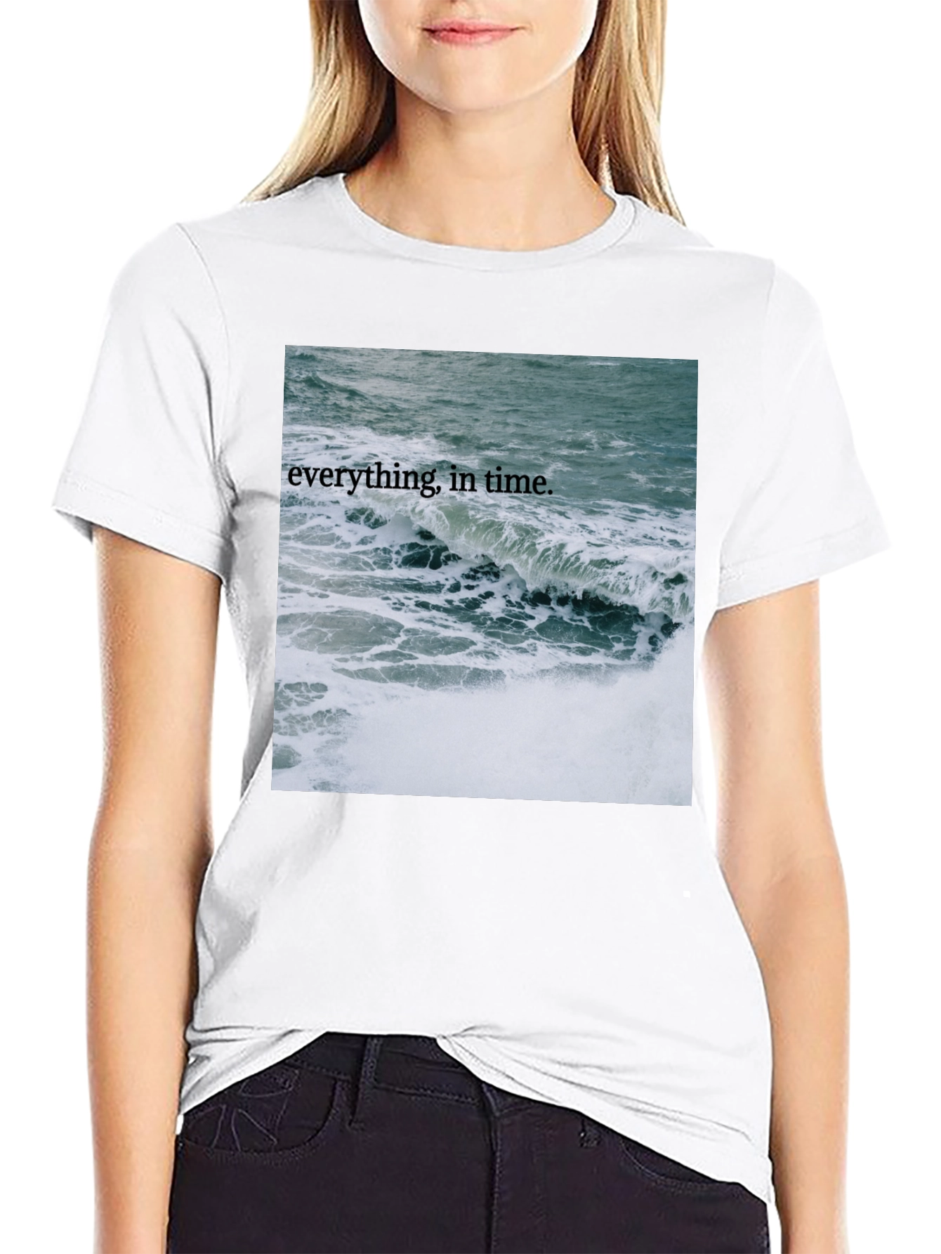 Everything In Time Ocean Wave Graphic T-Shirt