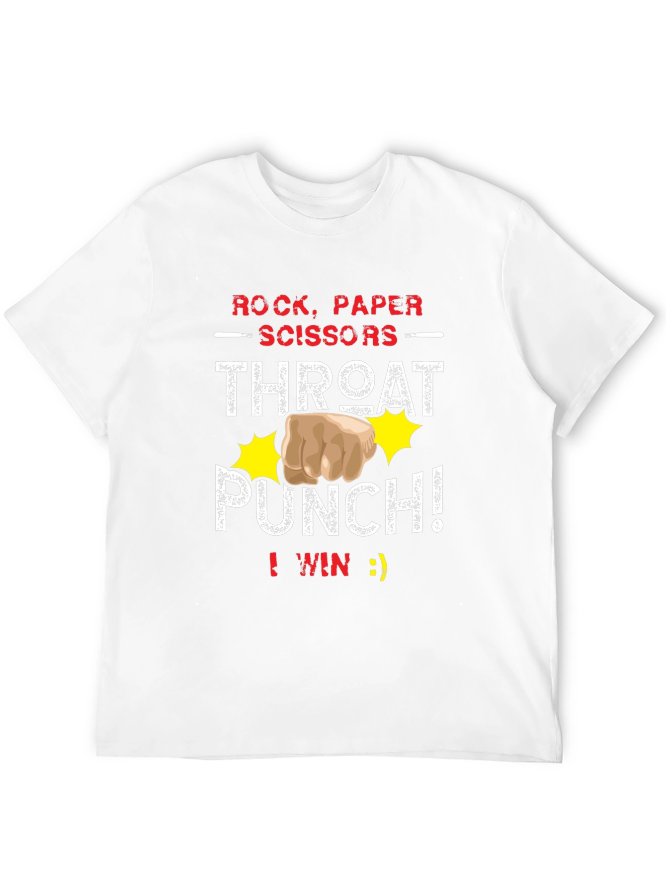 Rock Paper Scissors Throat Punch T-Shirt