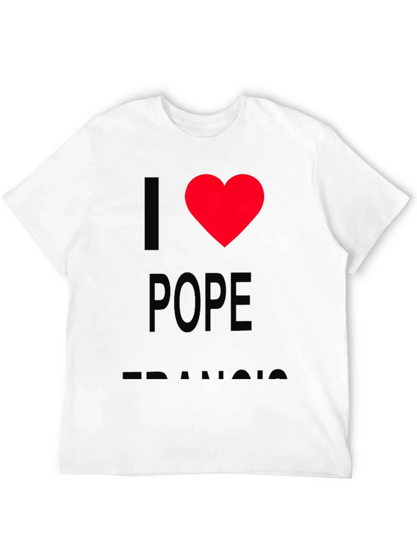 I Heart Pope Francis T-Shirt - Black