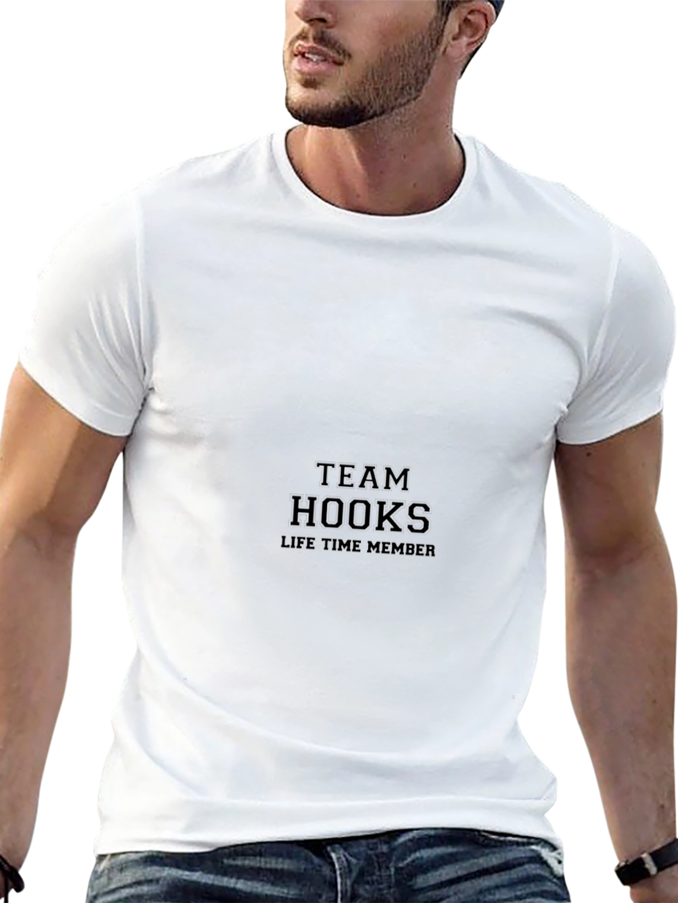 Team Hooks Lifetime Member Black T-Shirt