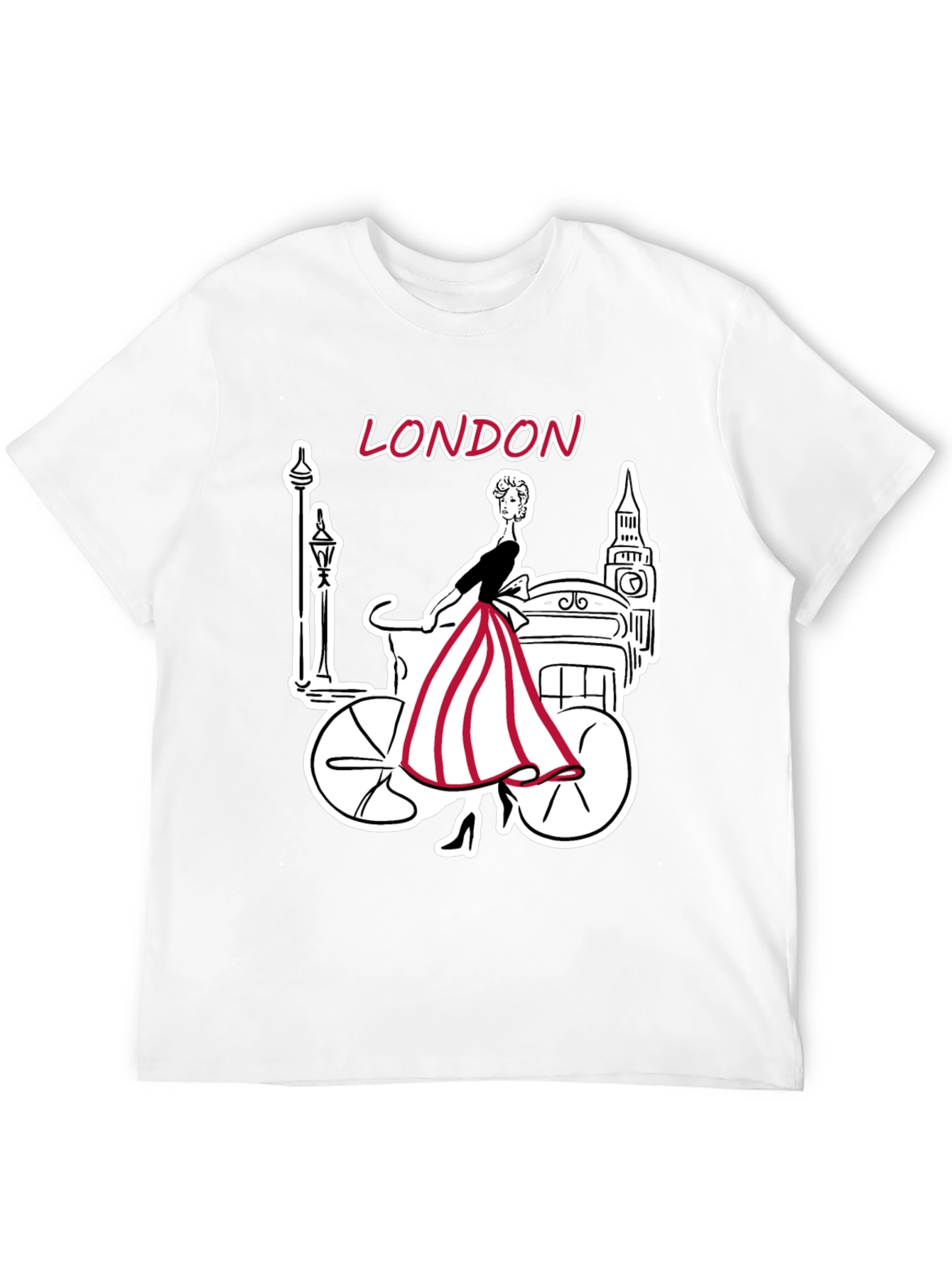 London Graphic Print Black T-Shirt