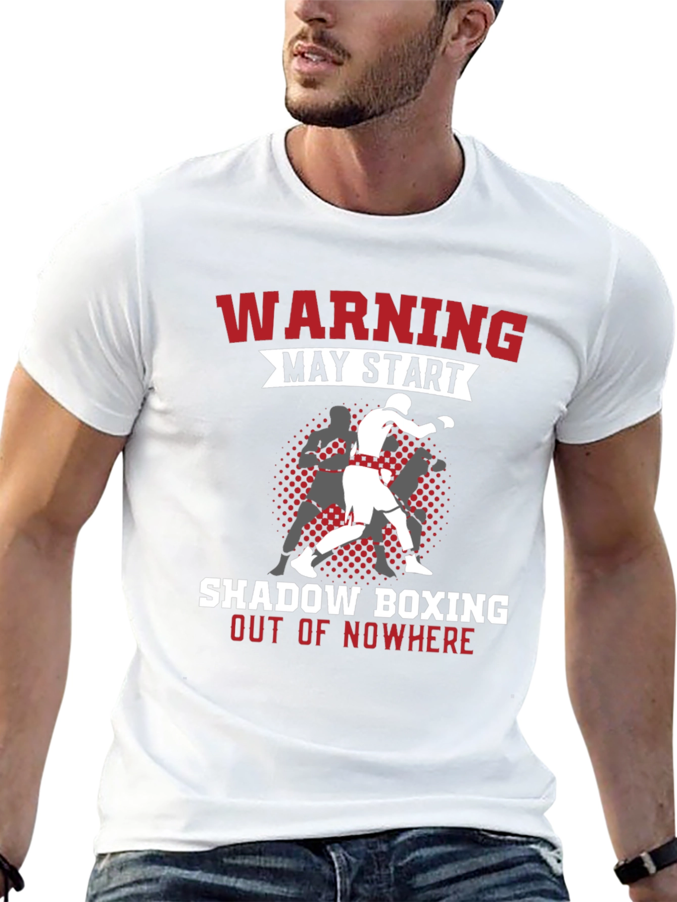 Warning Shadow Boxing T-Shirt - Black