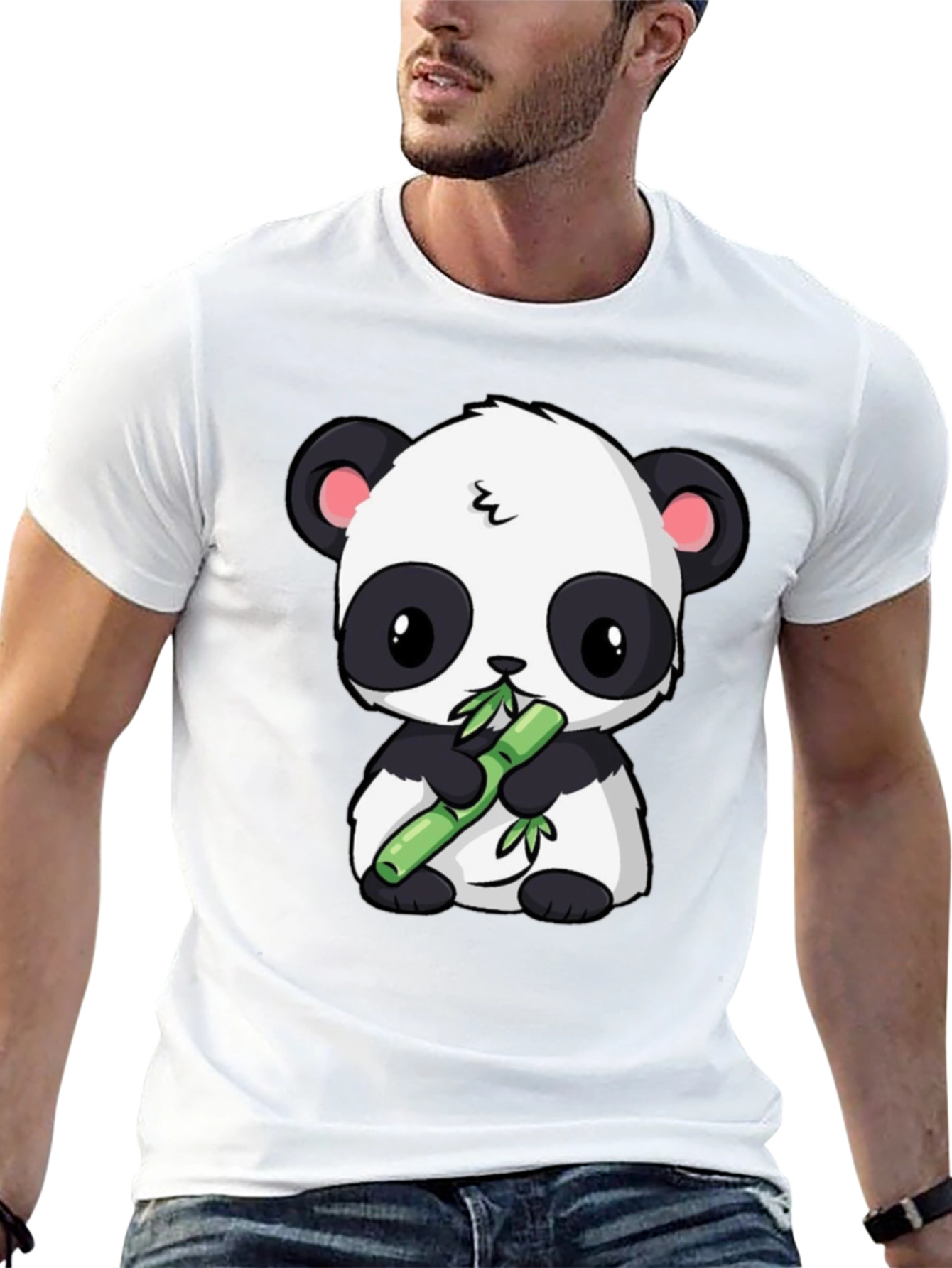 Cute Panda Bamboo T-Shirt
