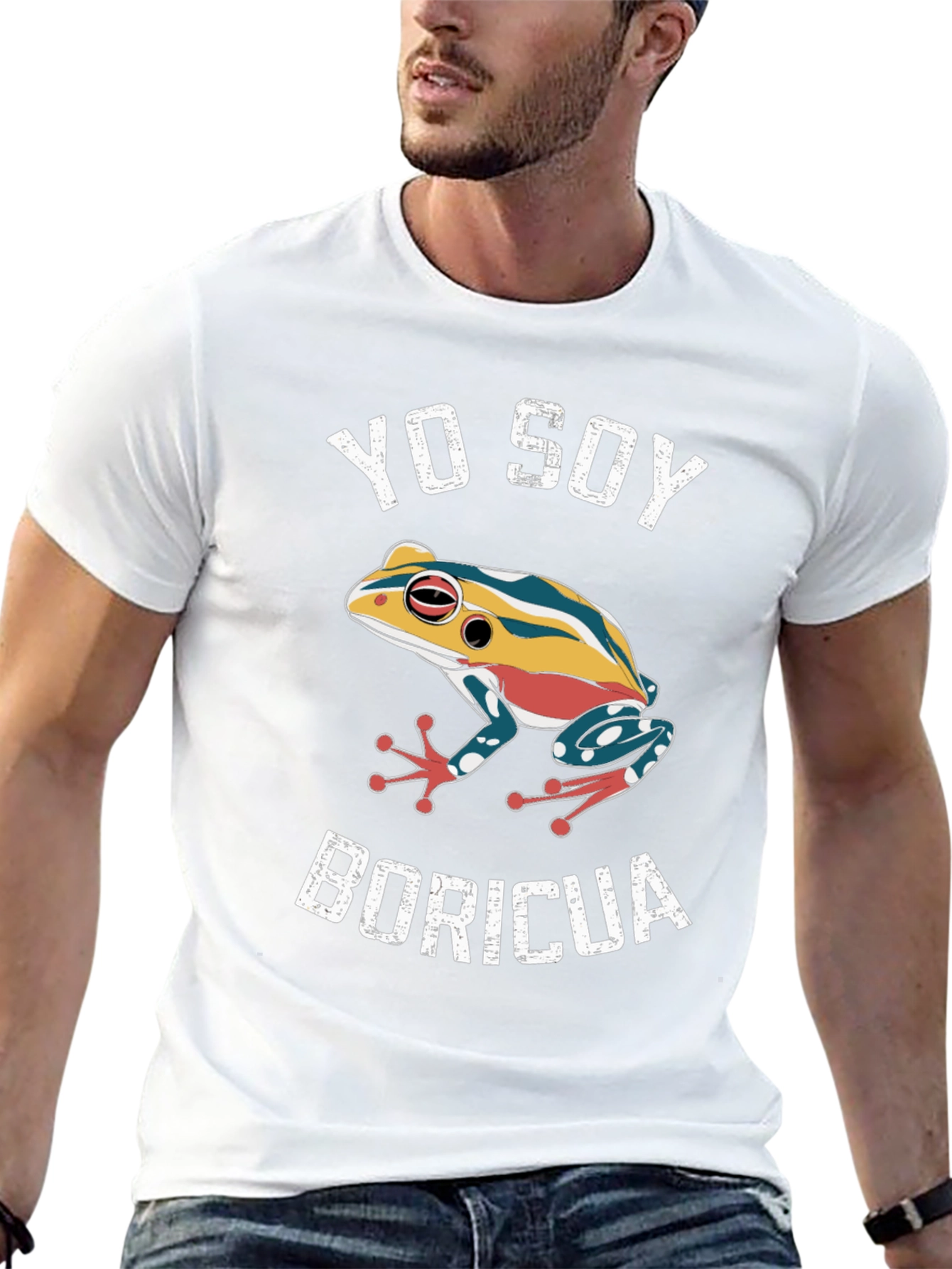 Yo Soy Boricua Frog Graphic T-Shirt