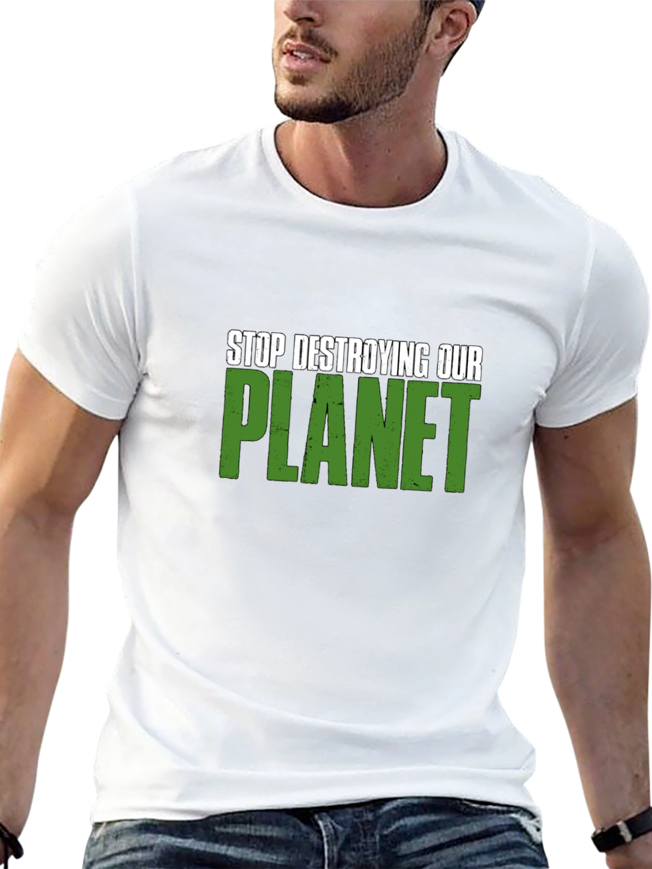 Stop Destroying Our Planet Graphic T-Shirt