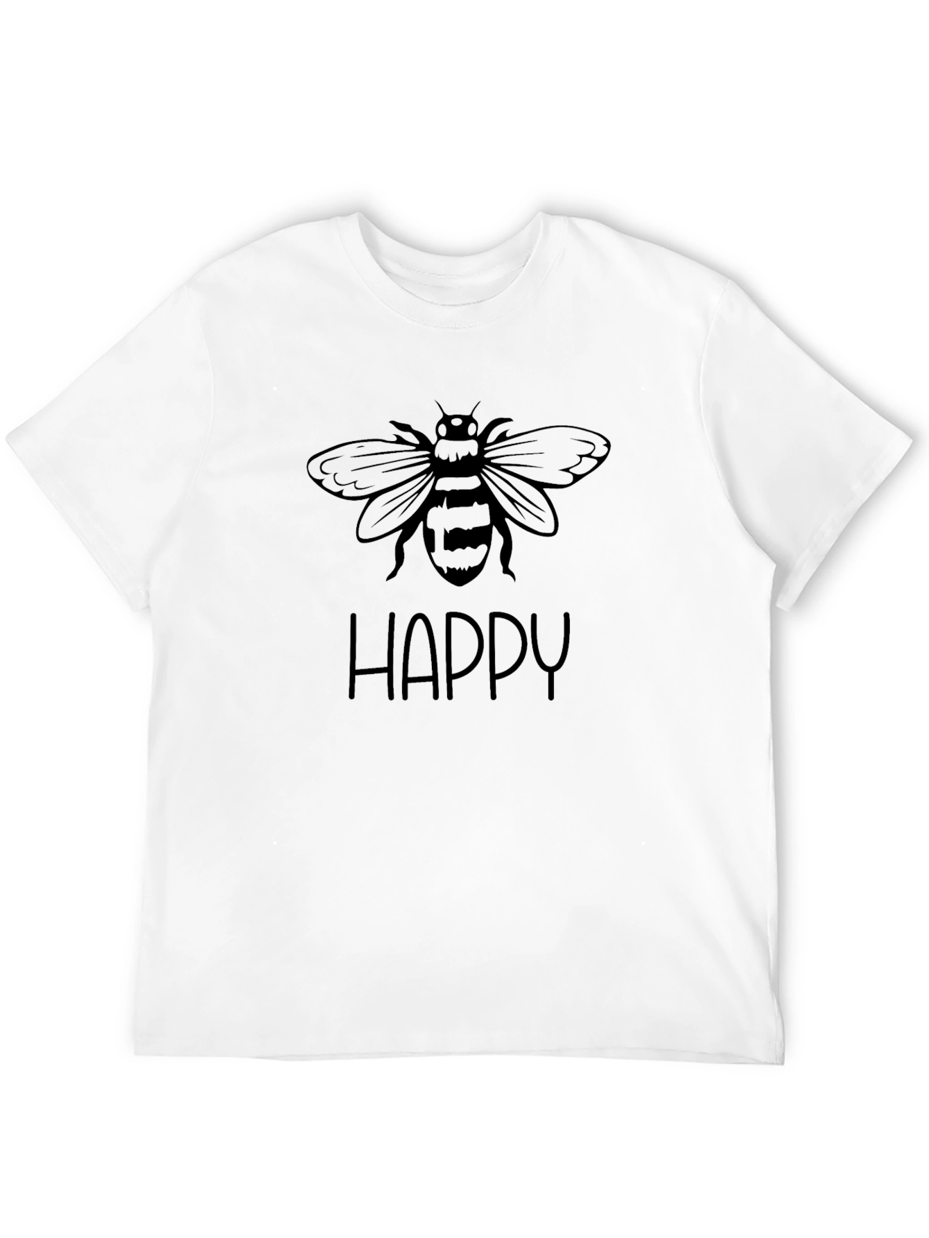 Be Happy Black Bee T-Shirt