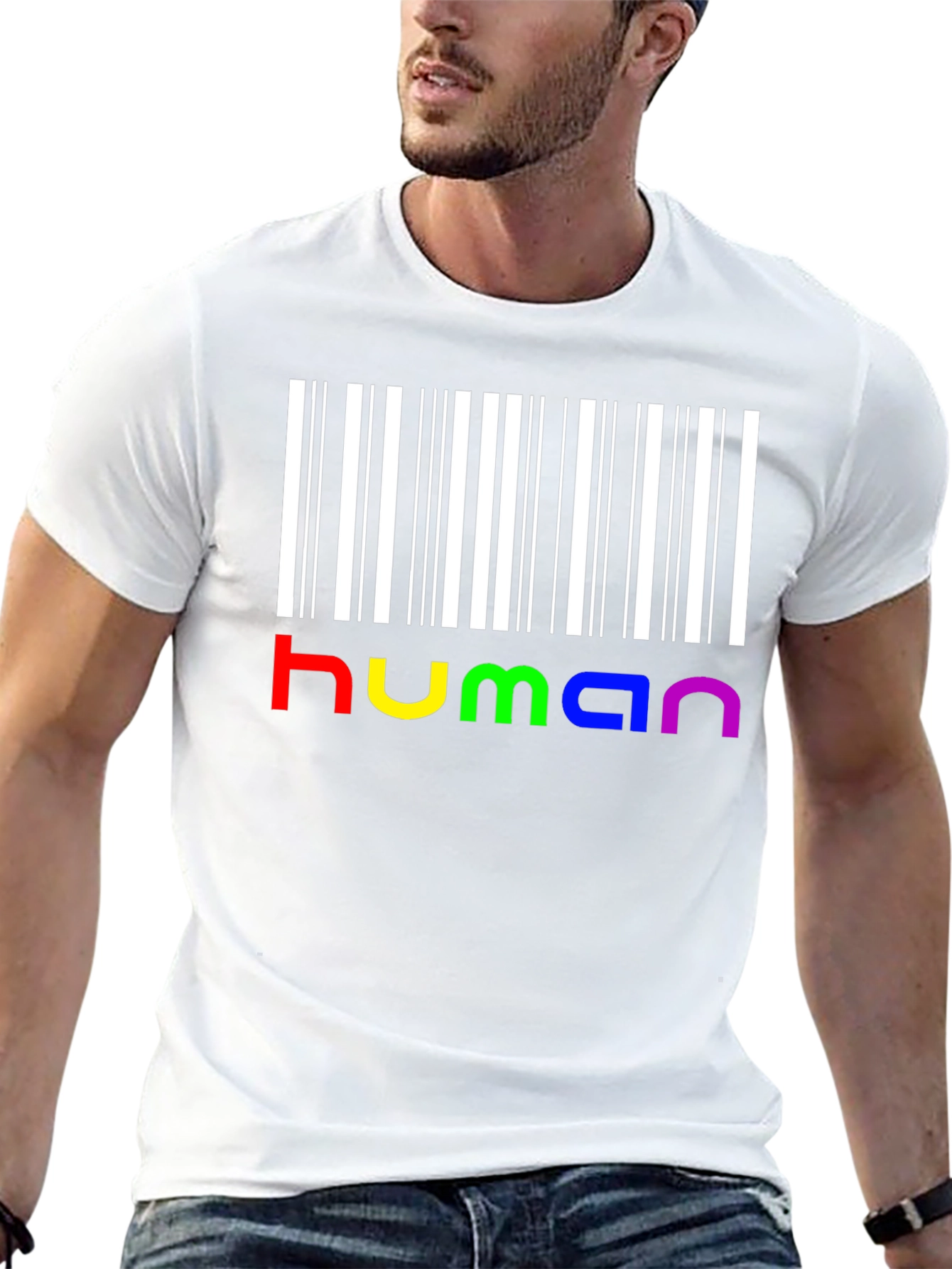Human Pride Barcode T-Shirt