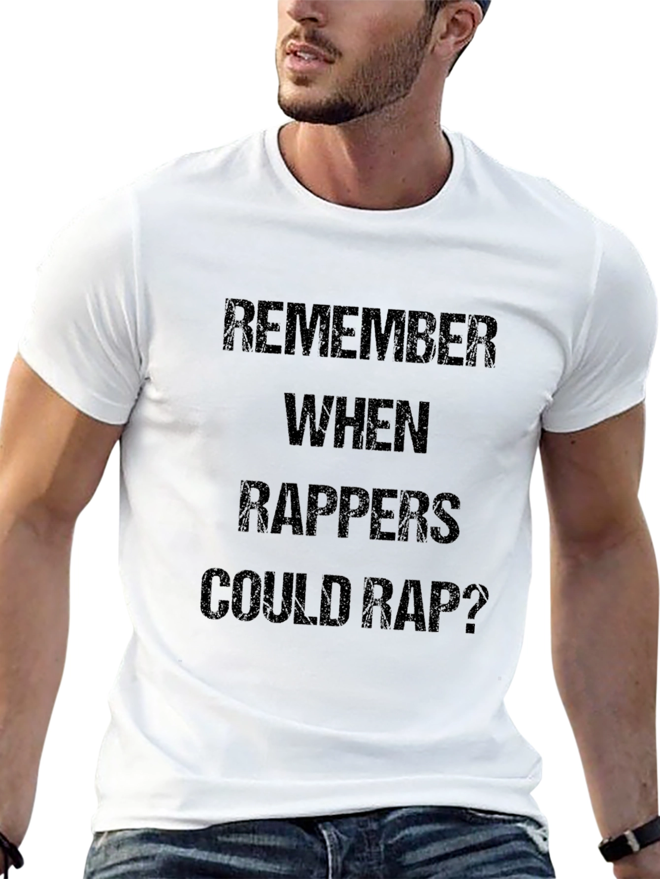 Remember Rappers Could Rap? Black Graphic Tee