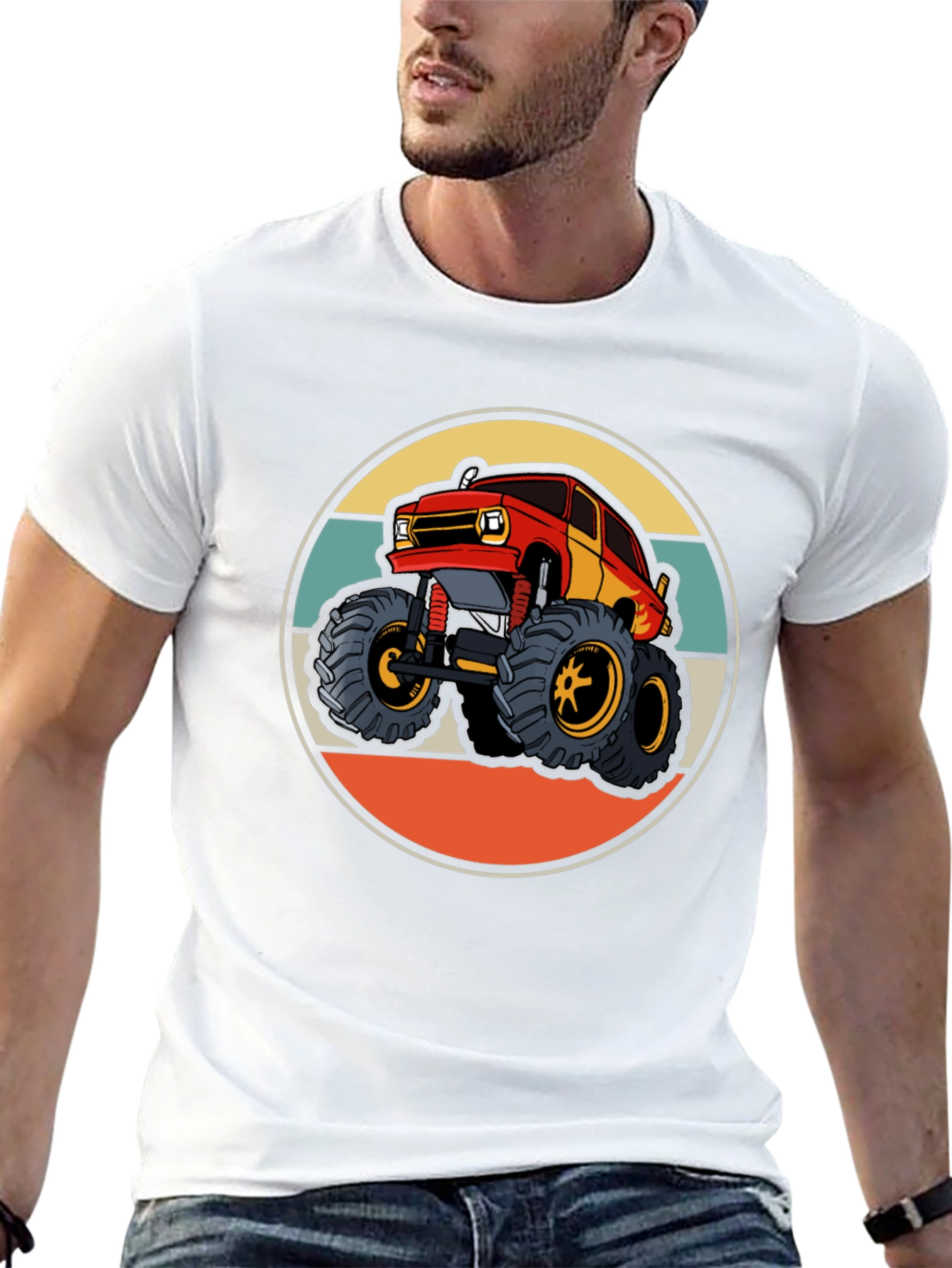 Monster Truck T-Shirt Retro Style