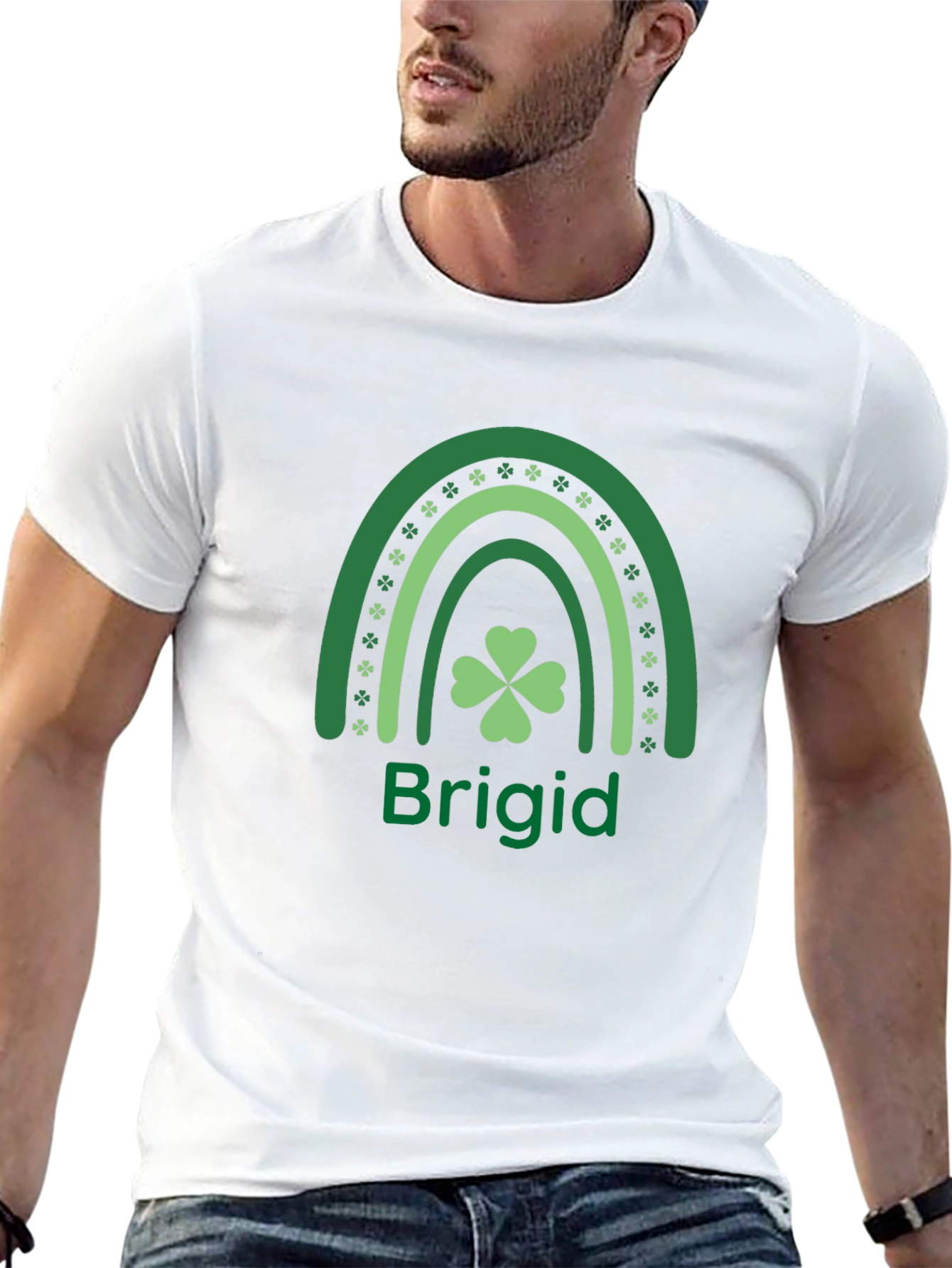 St. Patricks Day Rainbow Brigid T-Shirt
